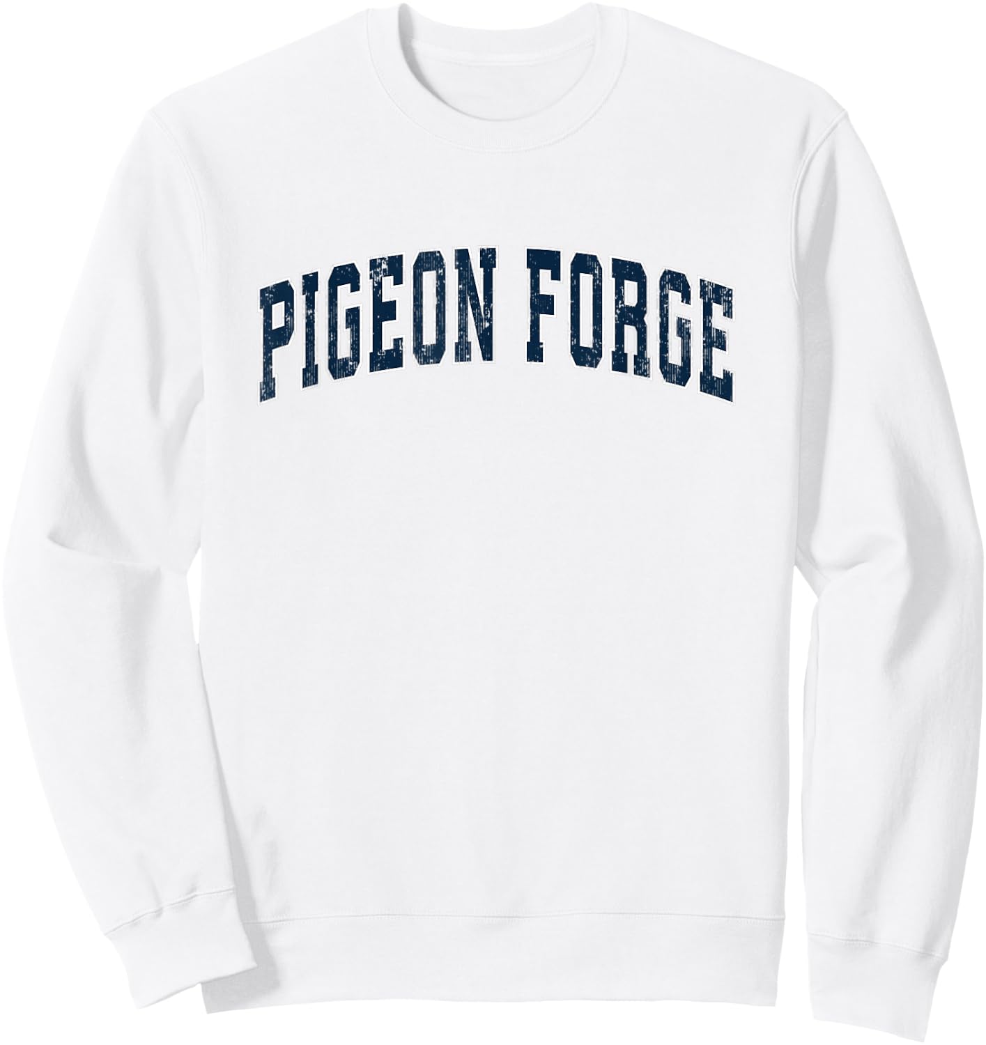 Pigeon Forge Tennessee TN Vintage Sports Design Navy Design Sweatshirt - Sweatshirt | White