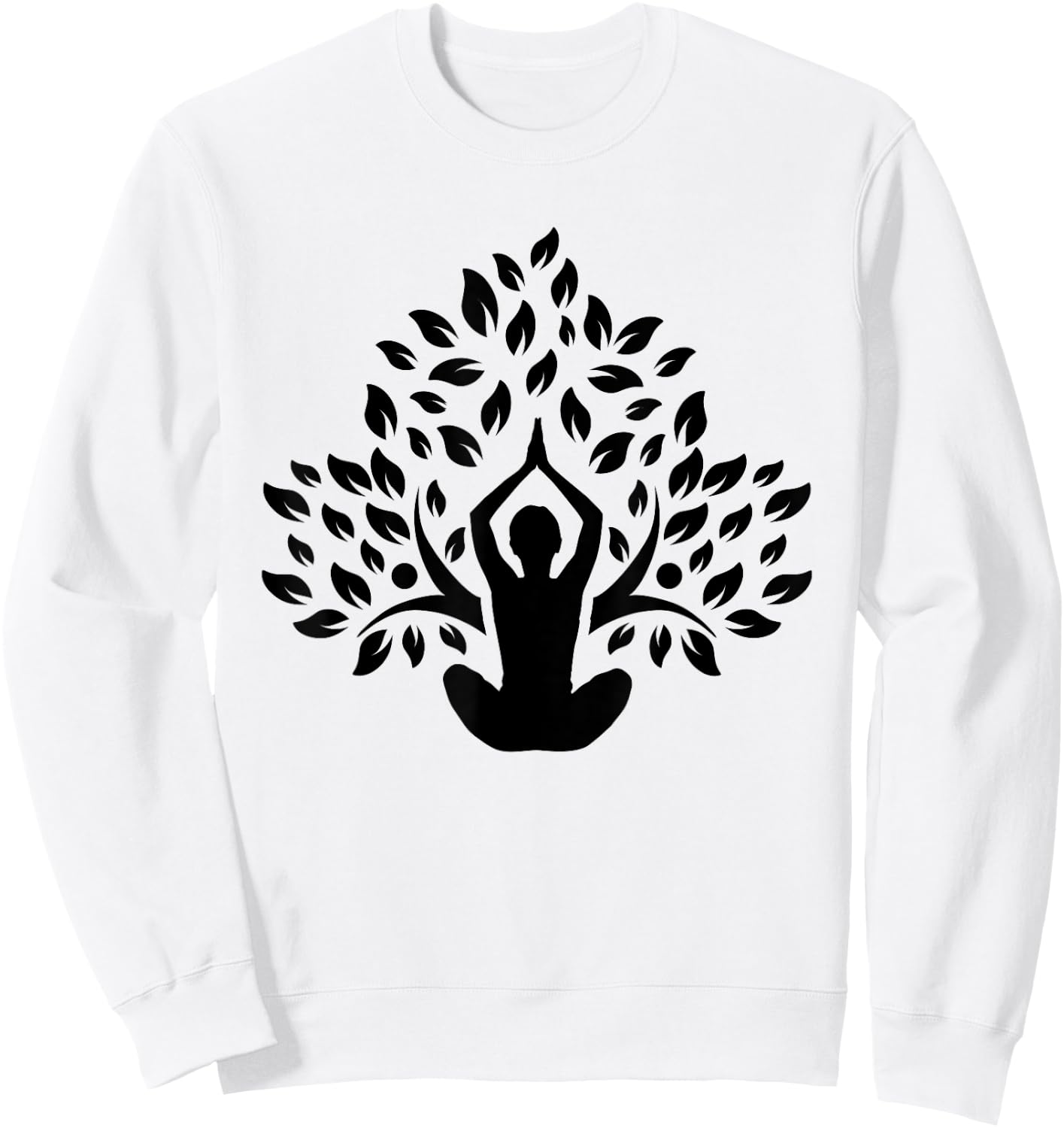 Yoga Pose Tree Meditation Yoga Lover Gift Sweatshirt - Sweatshirt | White