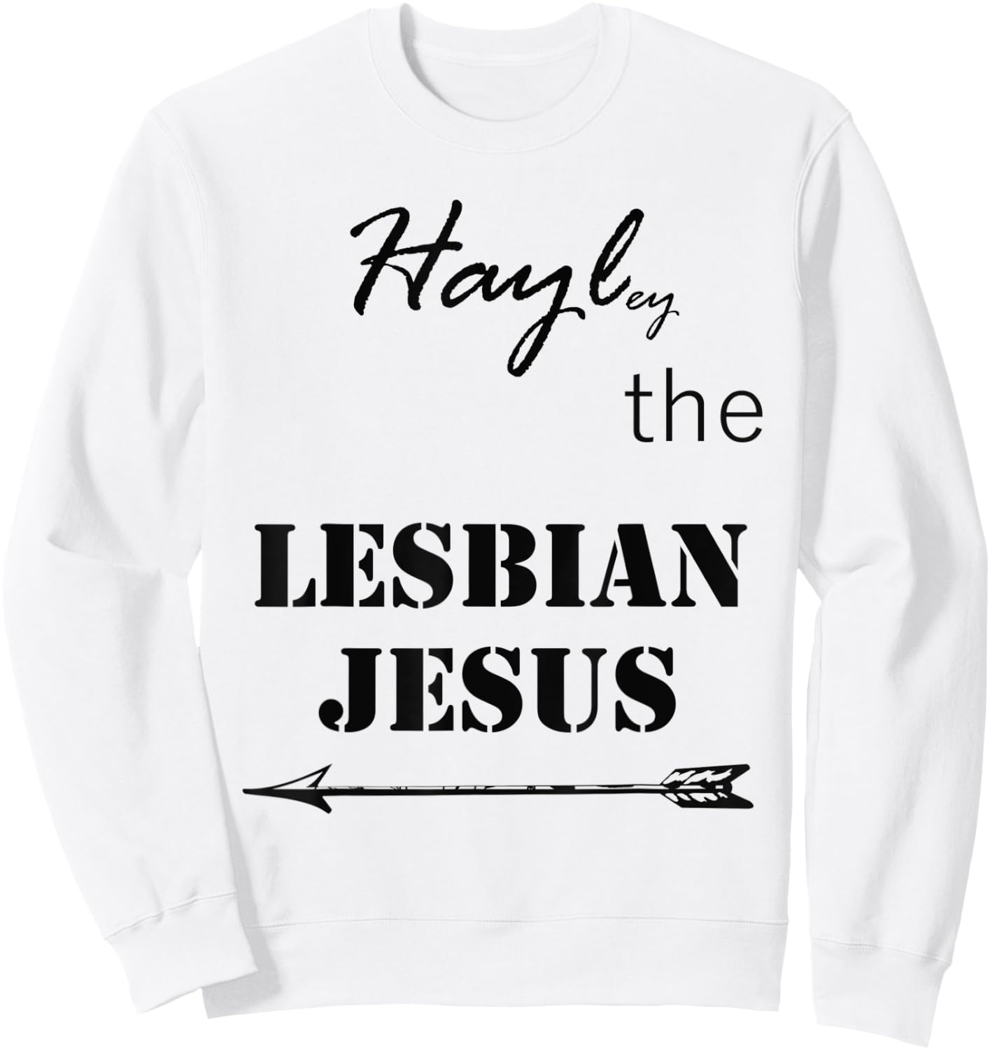 Hayley Merch - The Lesbian Jesus Sweatshirt - Sweatshirt | White