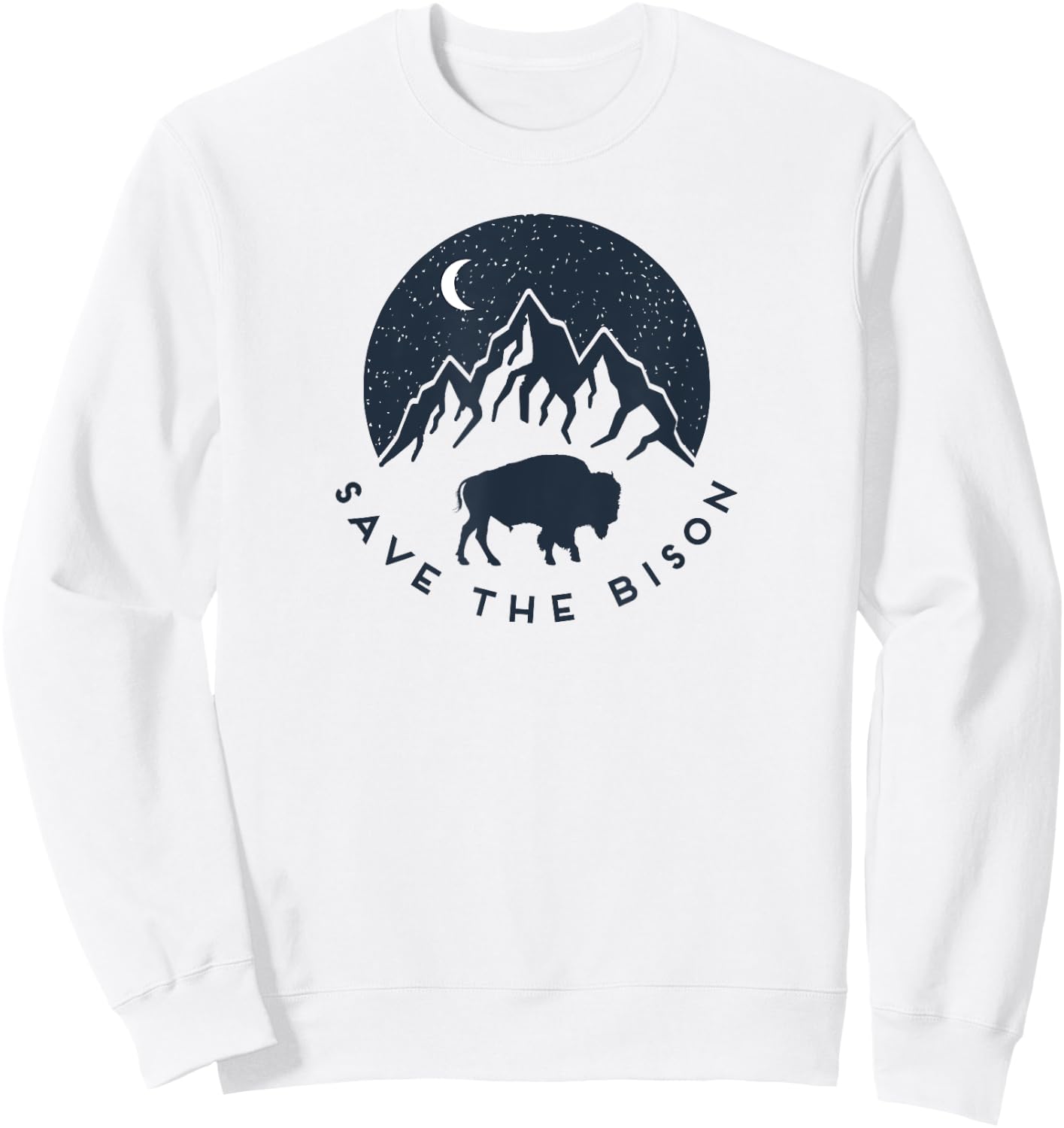 Save The Bison Sweatshirt - Sweatshirt | White