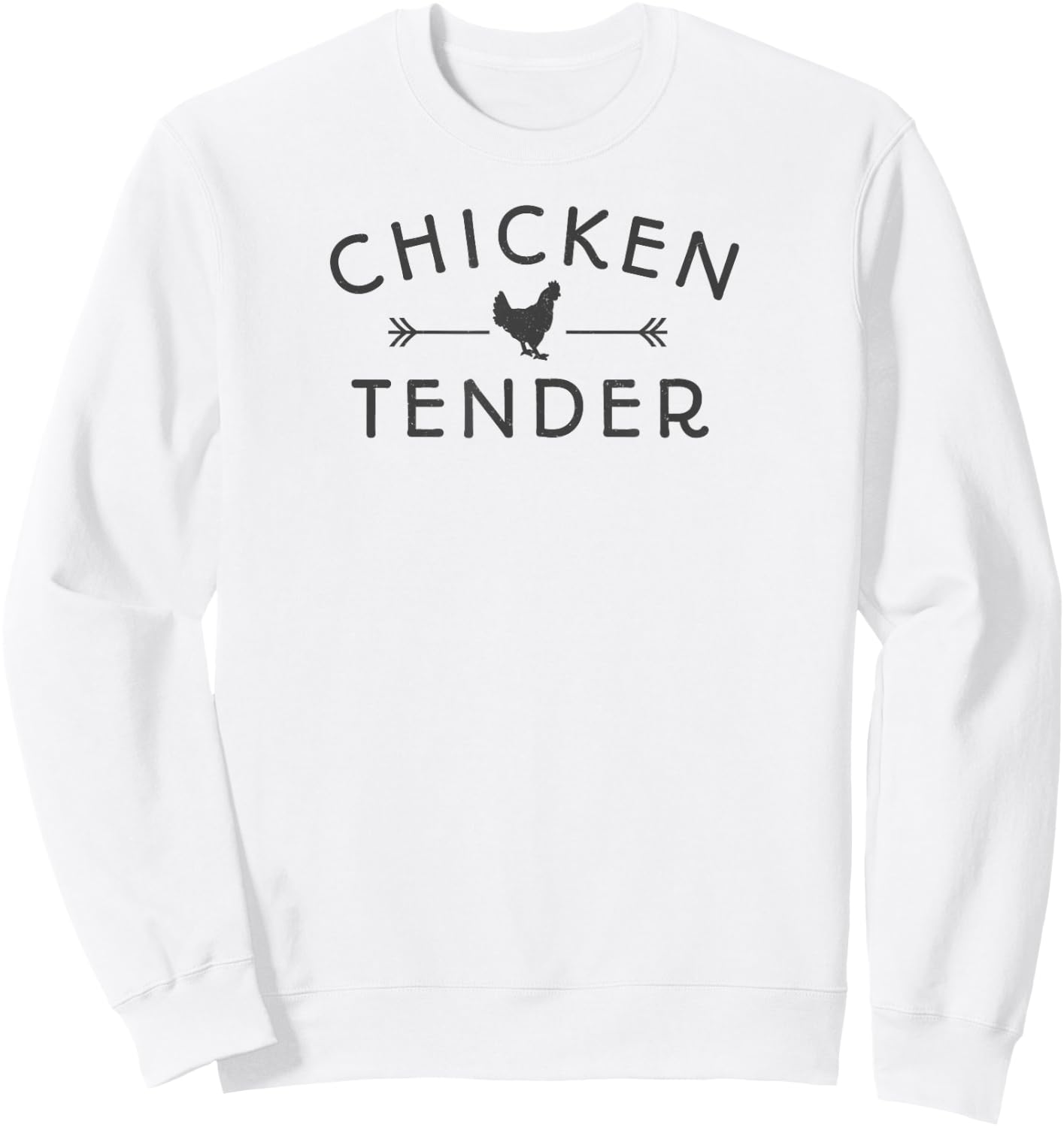 Ordinary Acres Chicken Tender Dark Lettering - Grey, , Short Sleeve, Classic Fit, Cotton & Polyester Blend, Adult, Casual, Outdoor, Classic Style, Chicken Theme Sweatshirt - Sweatshirt | White