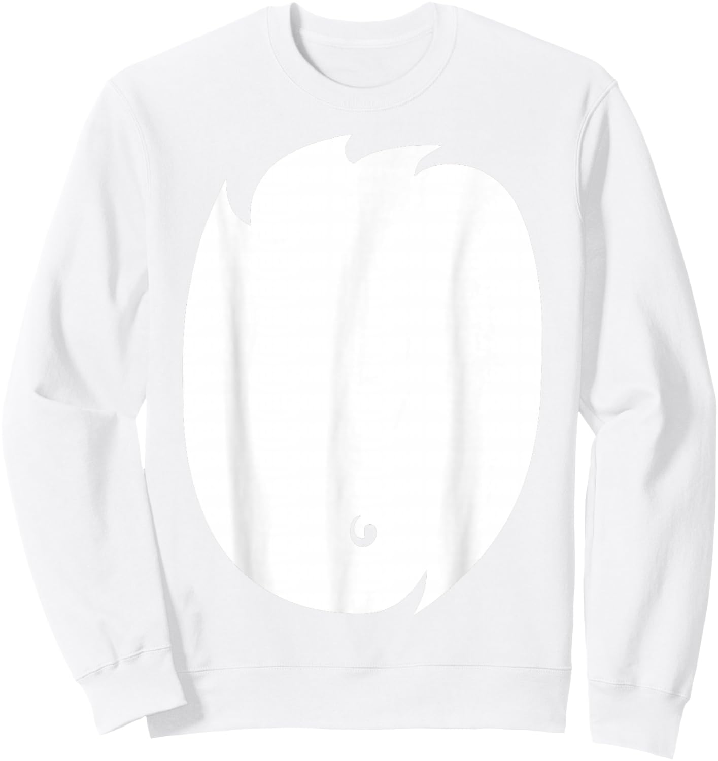 Fox Costume Shirt Cute Fox Belly DIY Halloween Sweatshirt - Sweatshirt | White