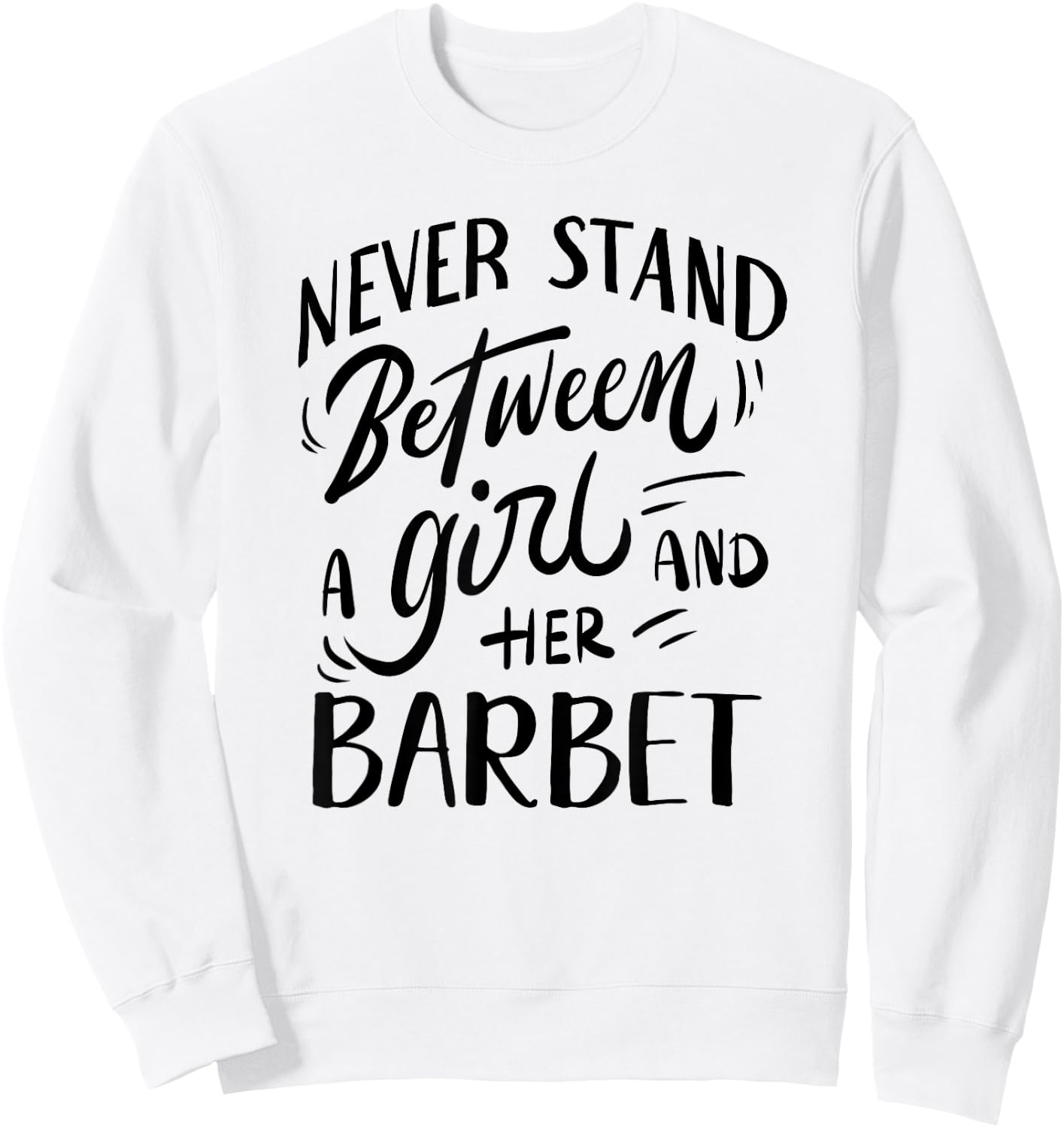 Dog Owner Gift A Girl And Her Barbet Sweatshirt - Sweatshirt | White