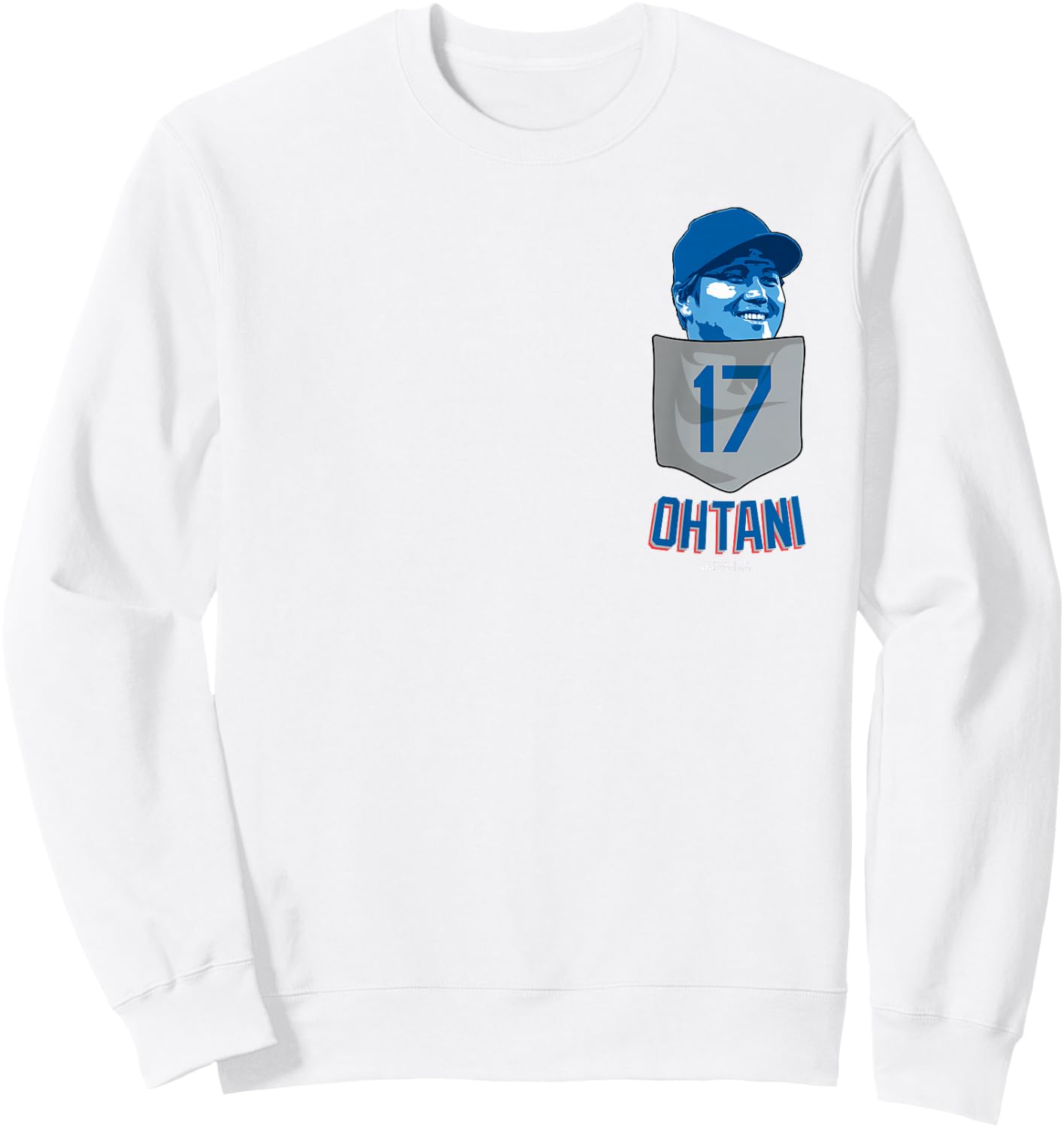 Shohei Ohtani Los Angeles Baseball Pocket MLBPA Sweatshirt - Sweatshirt | White