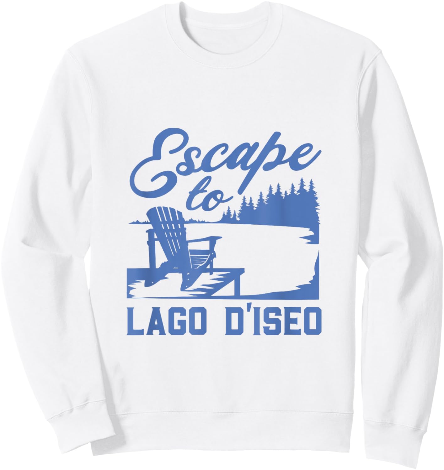 Escape to Lago d'Iseo Sweatshirt - Sweatshirt | White