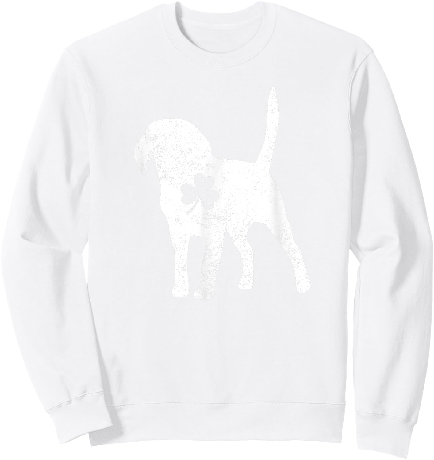 Labrador Shamrock St Patricks Day Lab Dog Lover Gift Sweatshirt - Sweatshirt | White