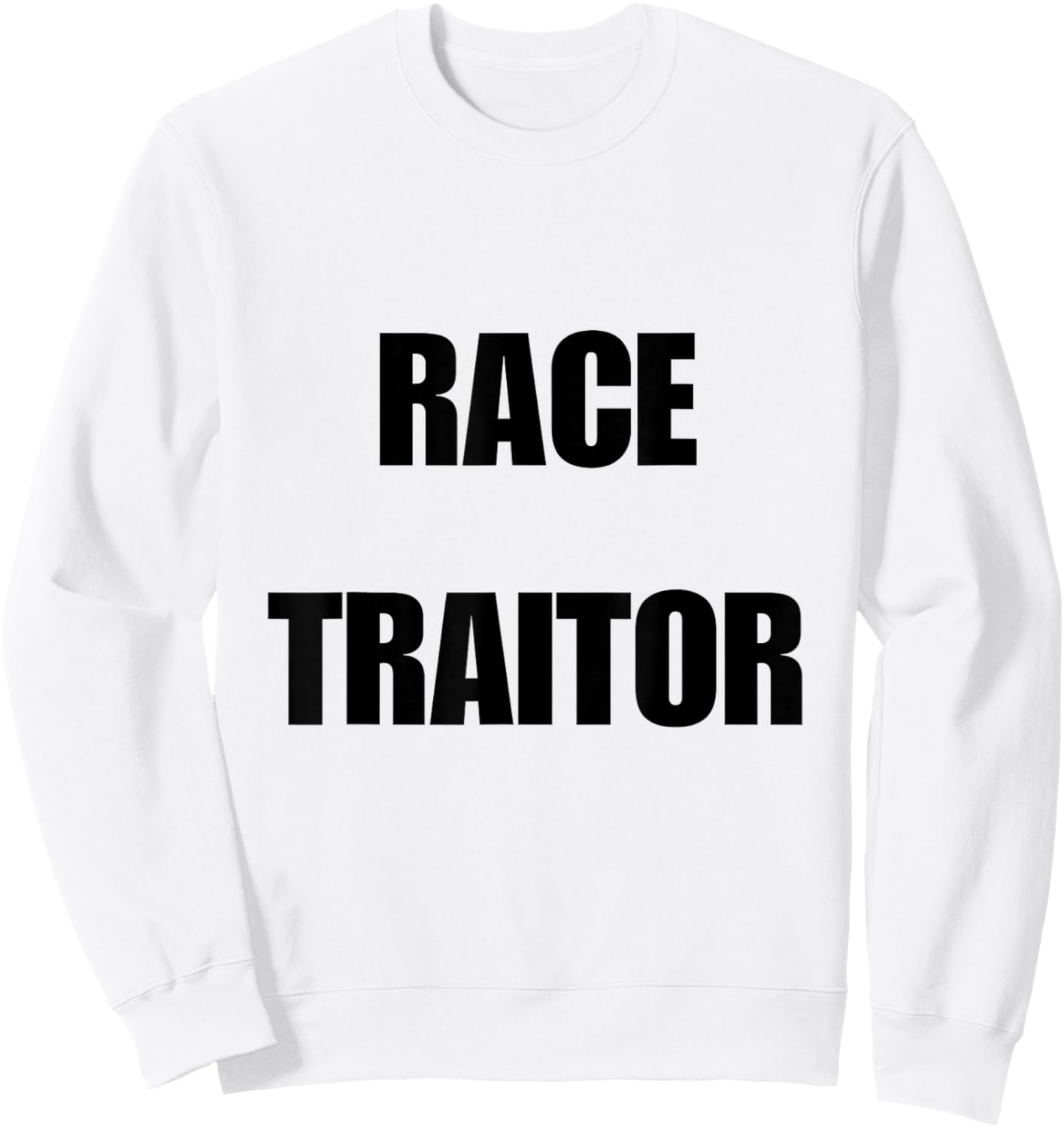 QOS BNWO Queen of Spades Race Traitor Sweatshirt - Sweatshirt | White
