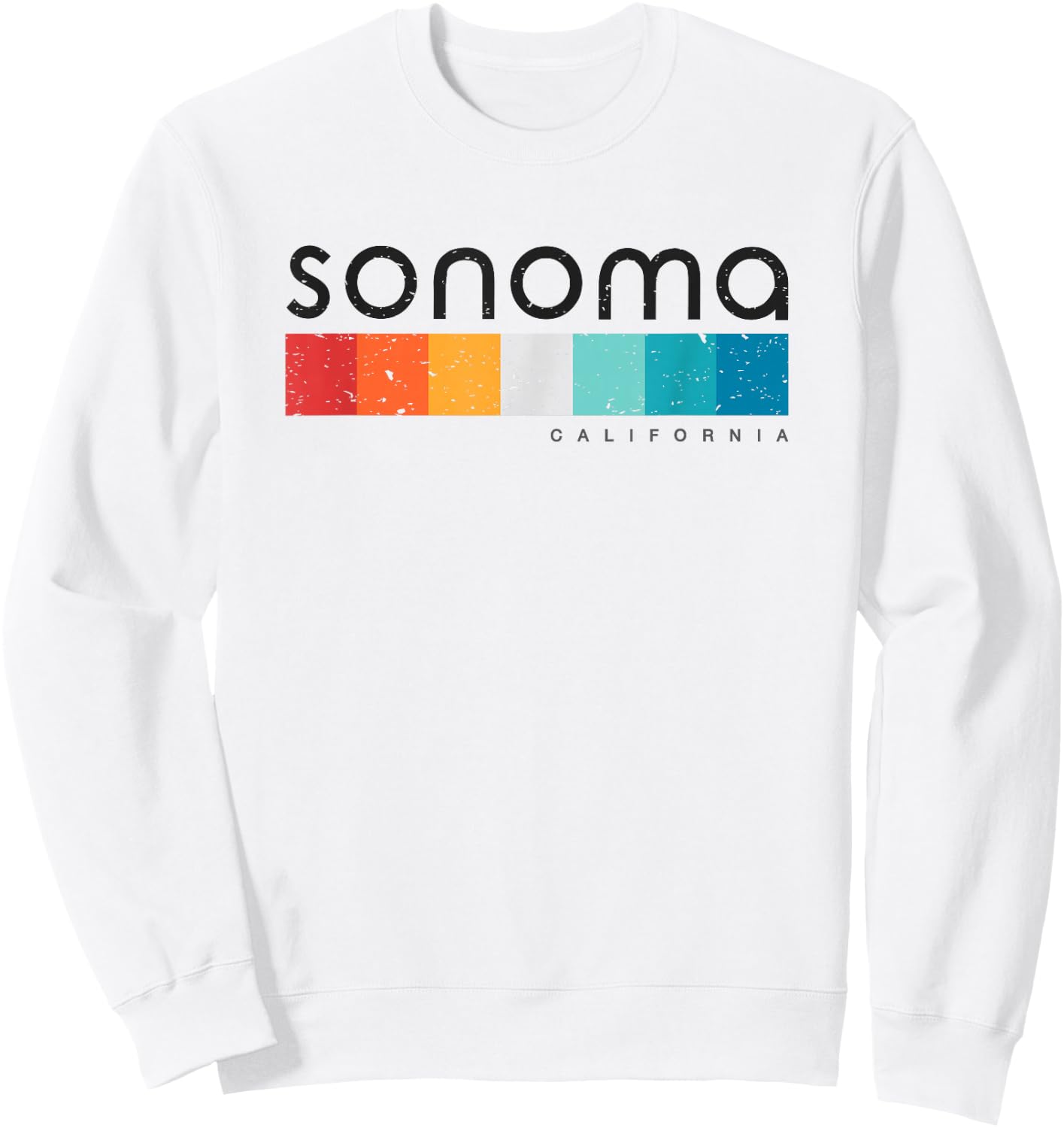 Sonoma California CA USA Retro Design Sweatshirt - Sweatshirt | White