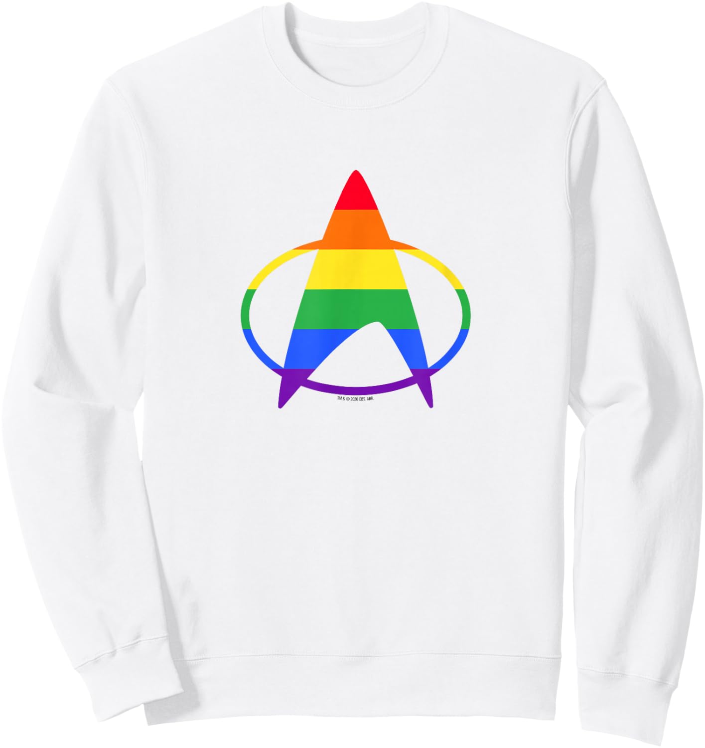 Star Trek: The Next Generation Pride Delta Sweatshirt - Sweatshirt | White
