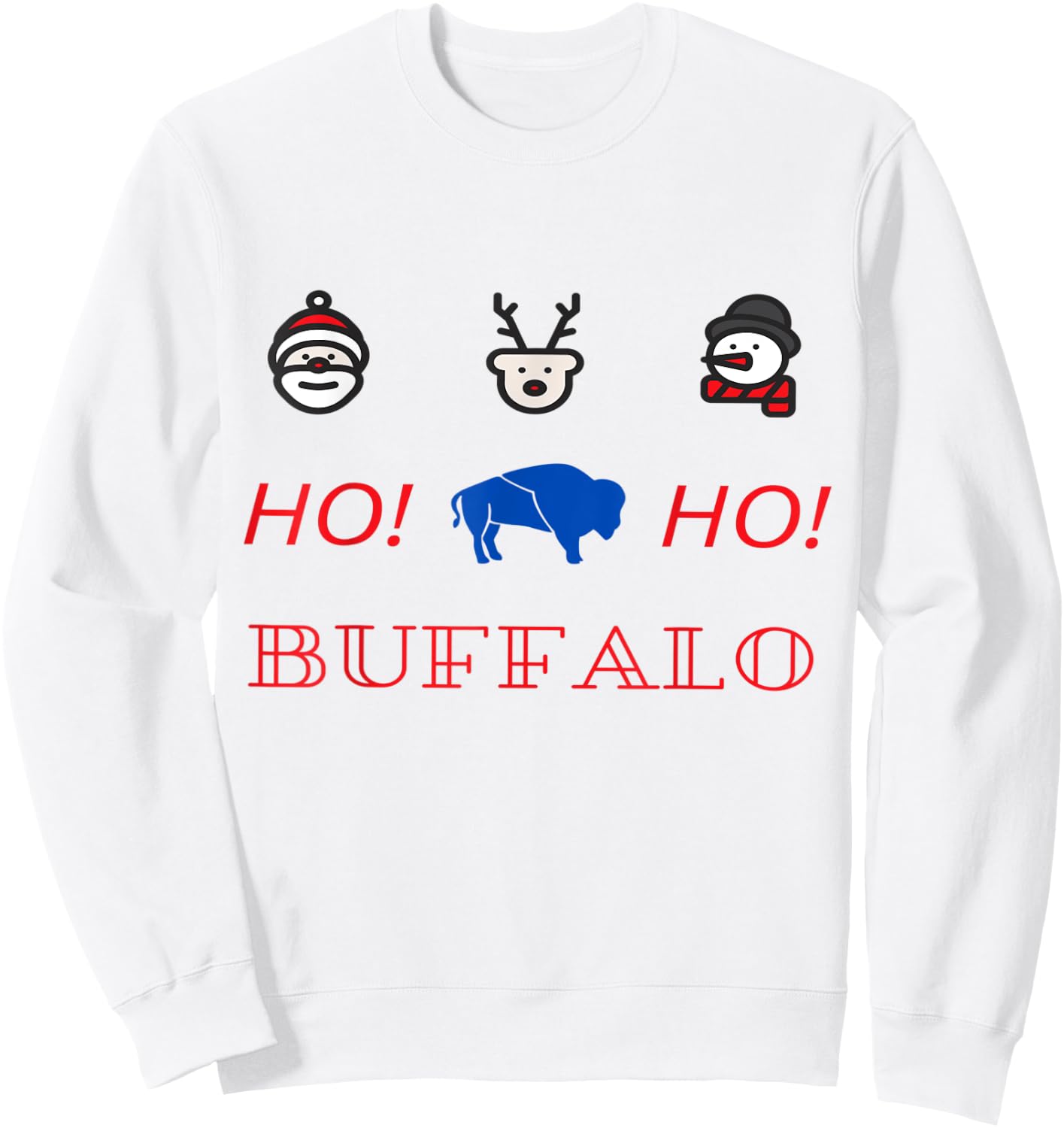 Buffalo Christmas Sweatshirt - Sweatshirt | White