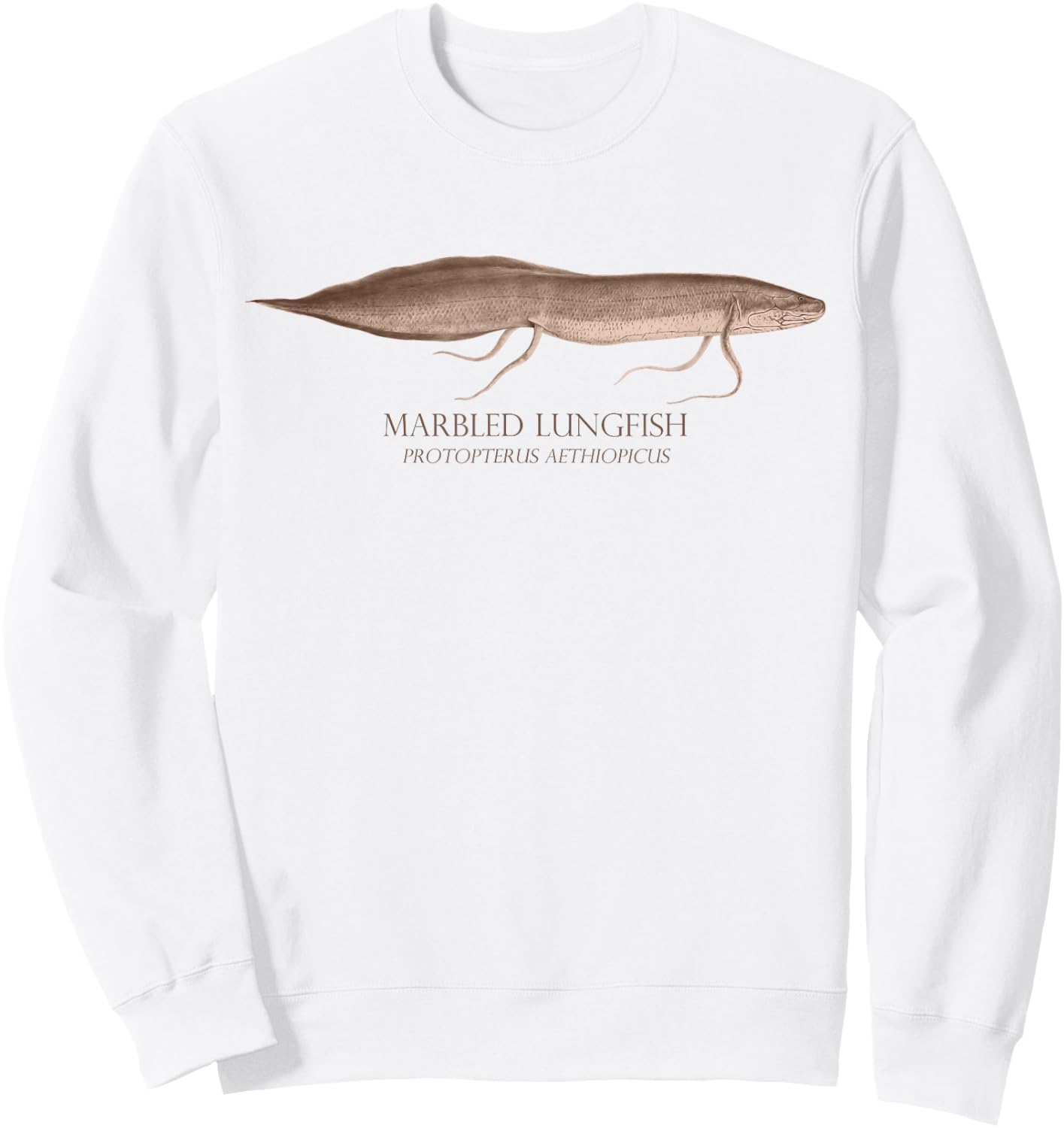 Lungfish Aquarium Fish Keeper Protopterus Aquarist Fish Gift Sweatshirt - Sweatshirt | White