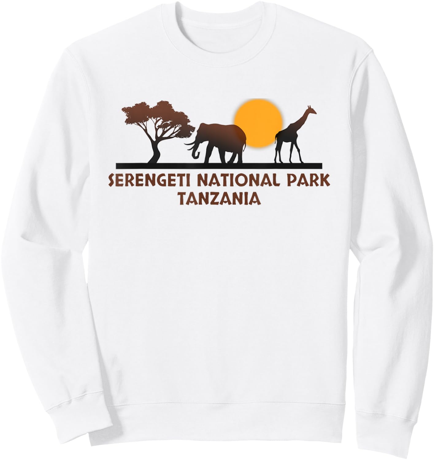 Serengeti National Park Tanzania Sweatshirt - Sweatshirt | White