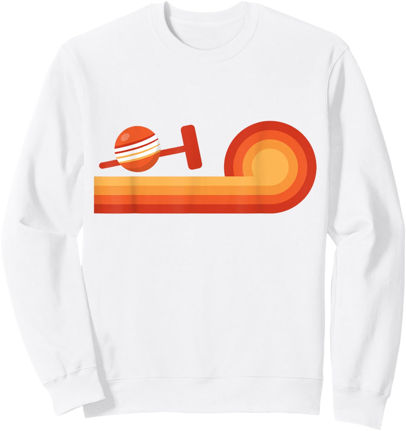 Retro Croquet Gift Croquet Shirts Men Team Coach Sweatshirt - Sweatshirt | White