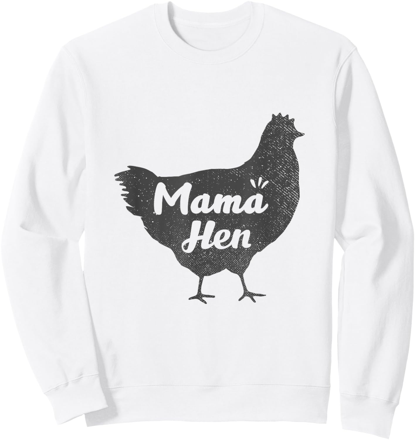 Mama Hen Outfit Retro Vintage Chicken Mom Breeder Women Sweatshirt - Sweatshirt | White