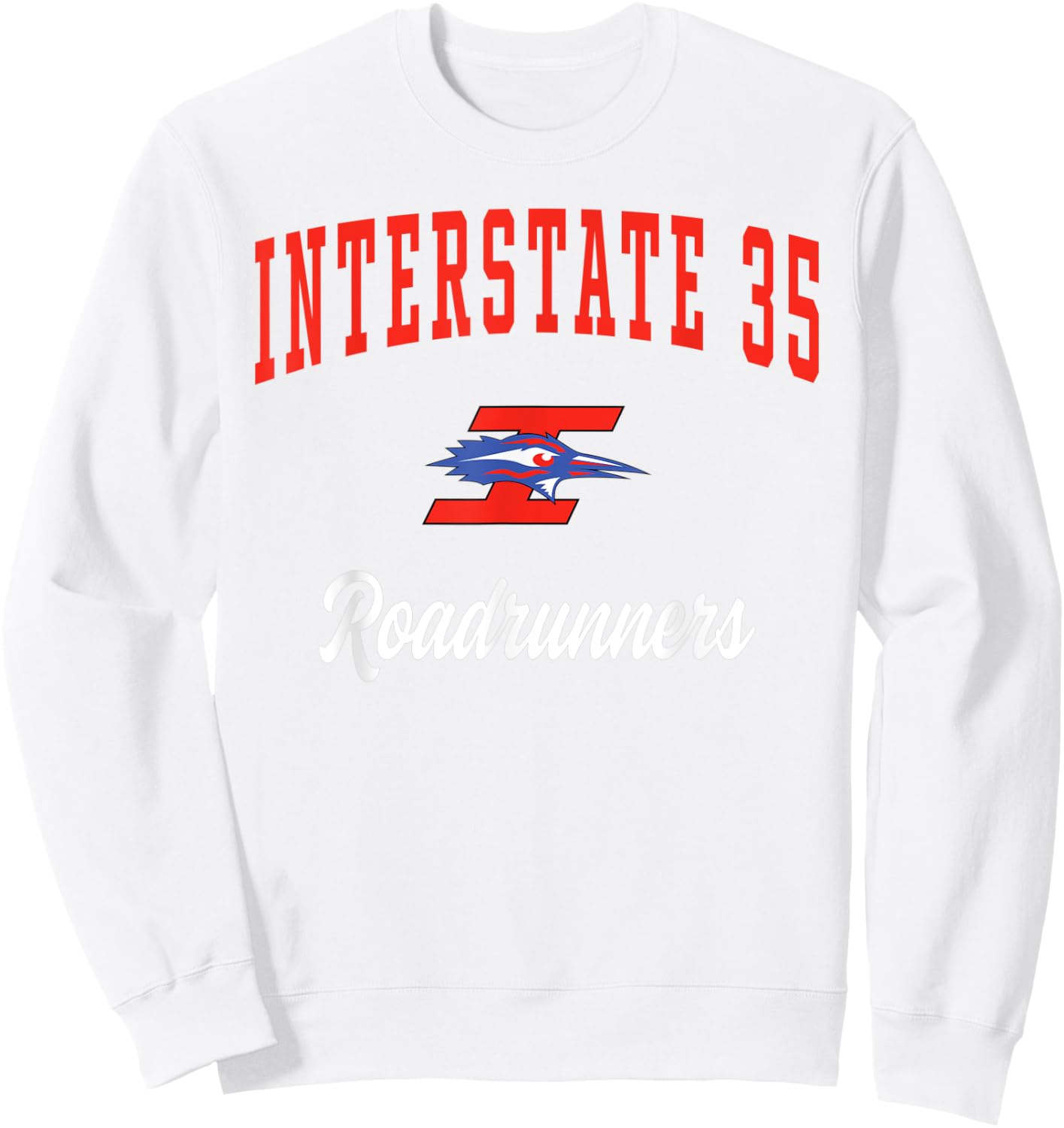 Interstate 35 High School Roadrunners Sweatshirt - Sweatshirt | White