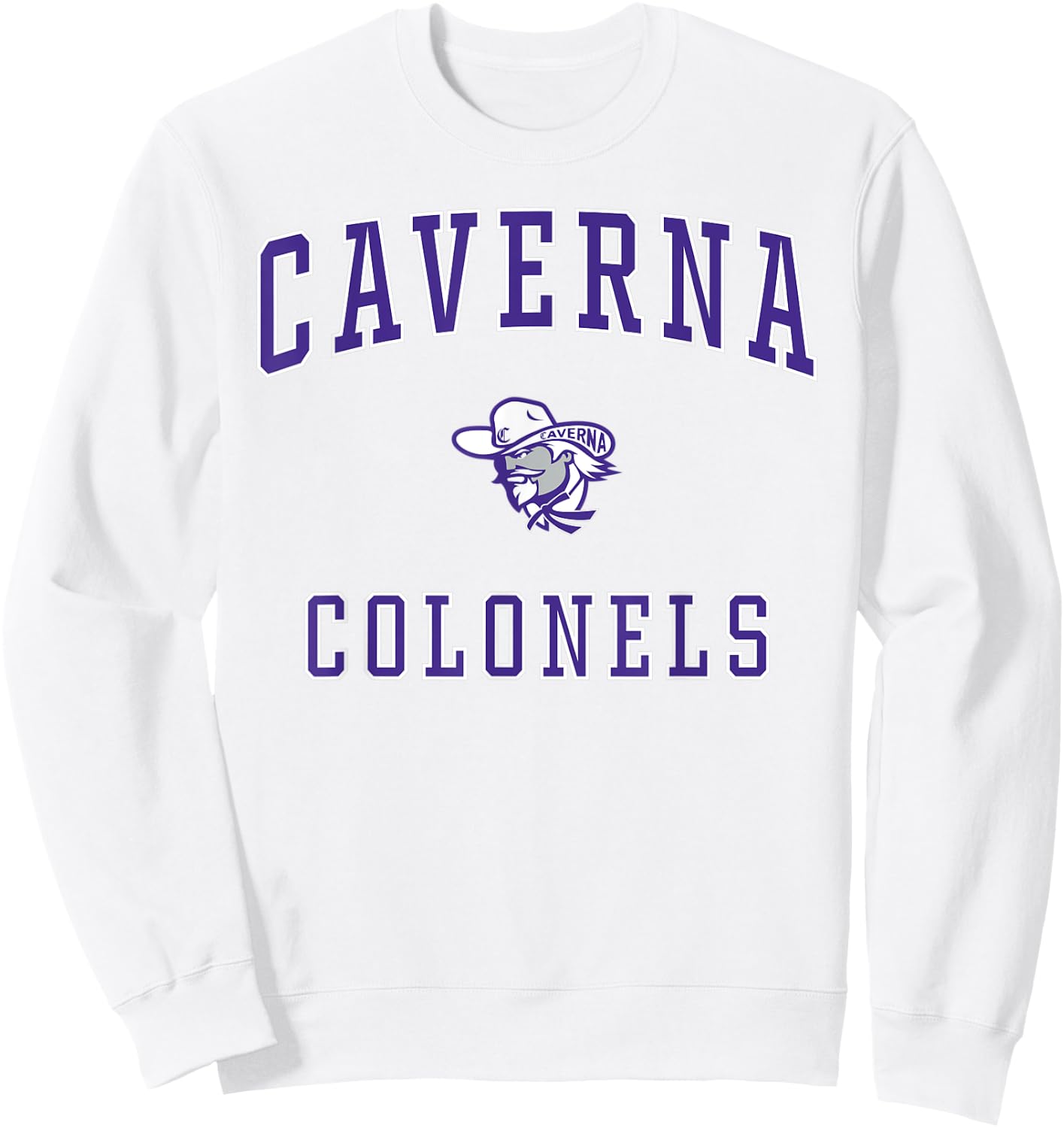 Caverna High School Colonels Sweatshirt - Sweatshirt | White
