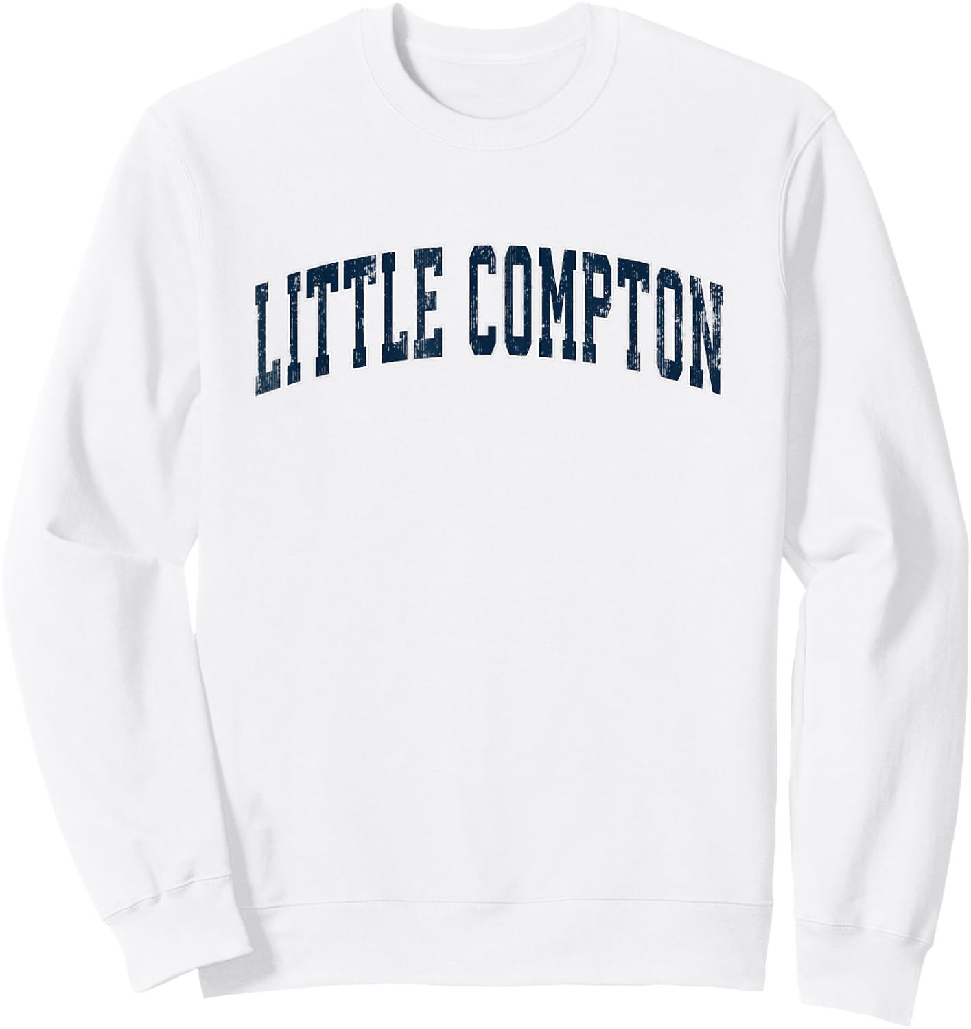 Little Compton Rhode Island RI Vintage Sports Design Navy De Sweatshirt - Sweatshirt | White