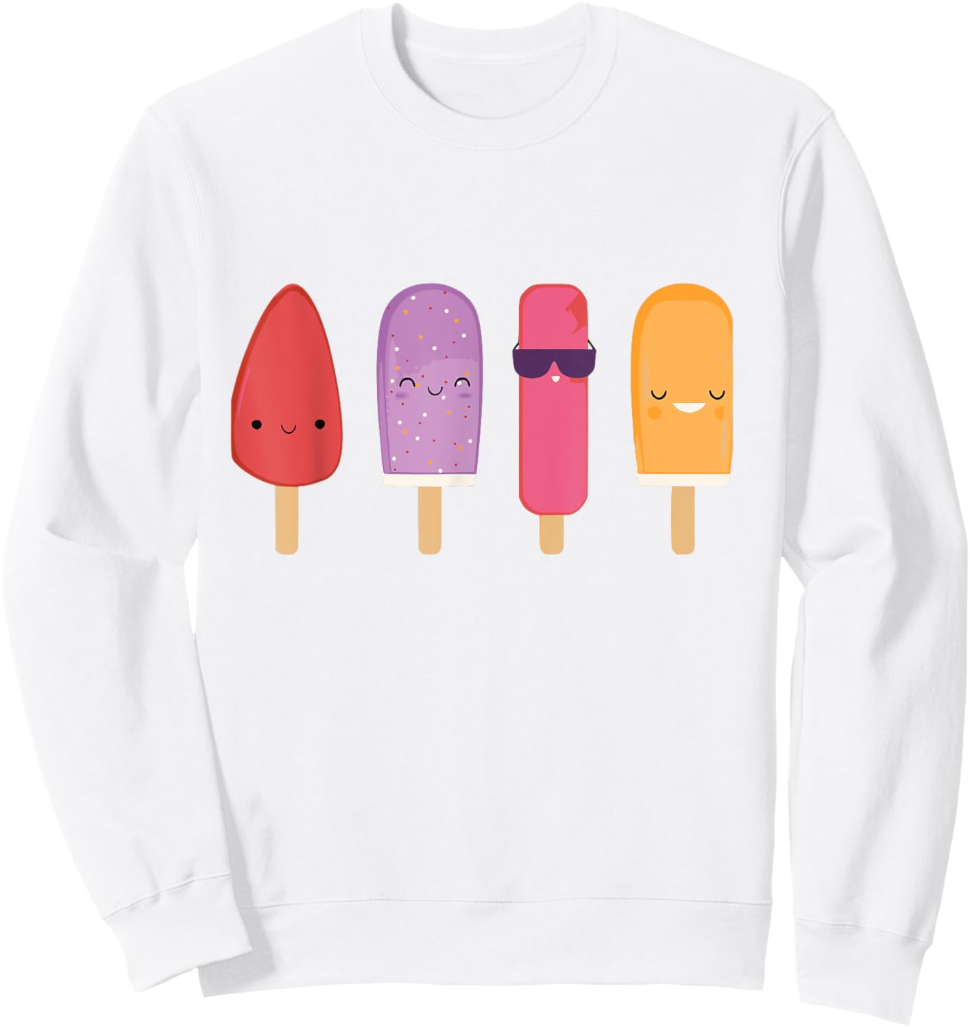 Funny Popsicle Summer Popsicle Sweatshirt - Sweatshirt | White