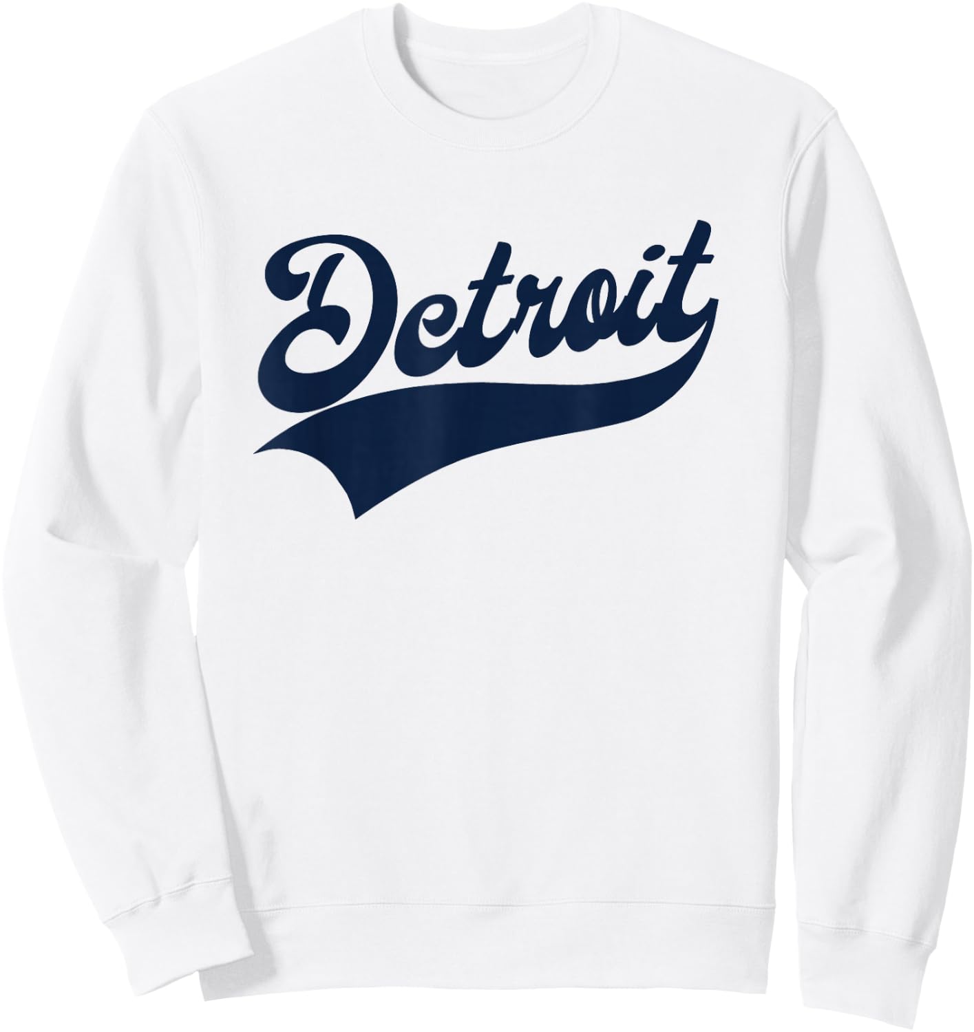 Detroit - Athletic Throwback Design - Classic Sweatshirt - Sweatshirt | White