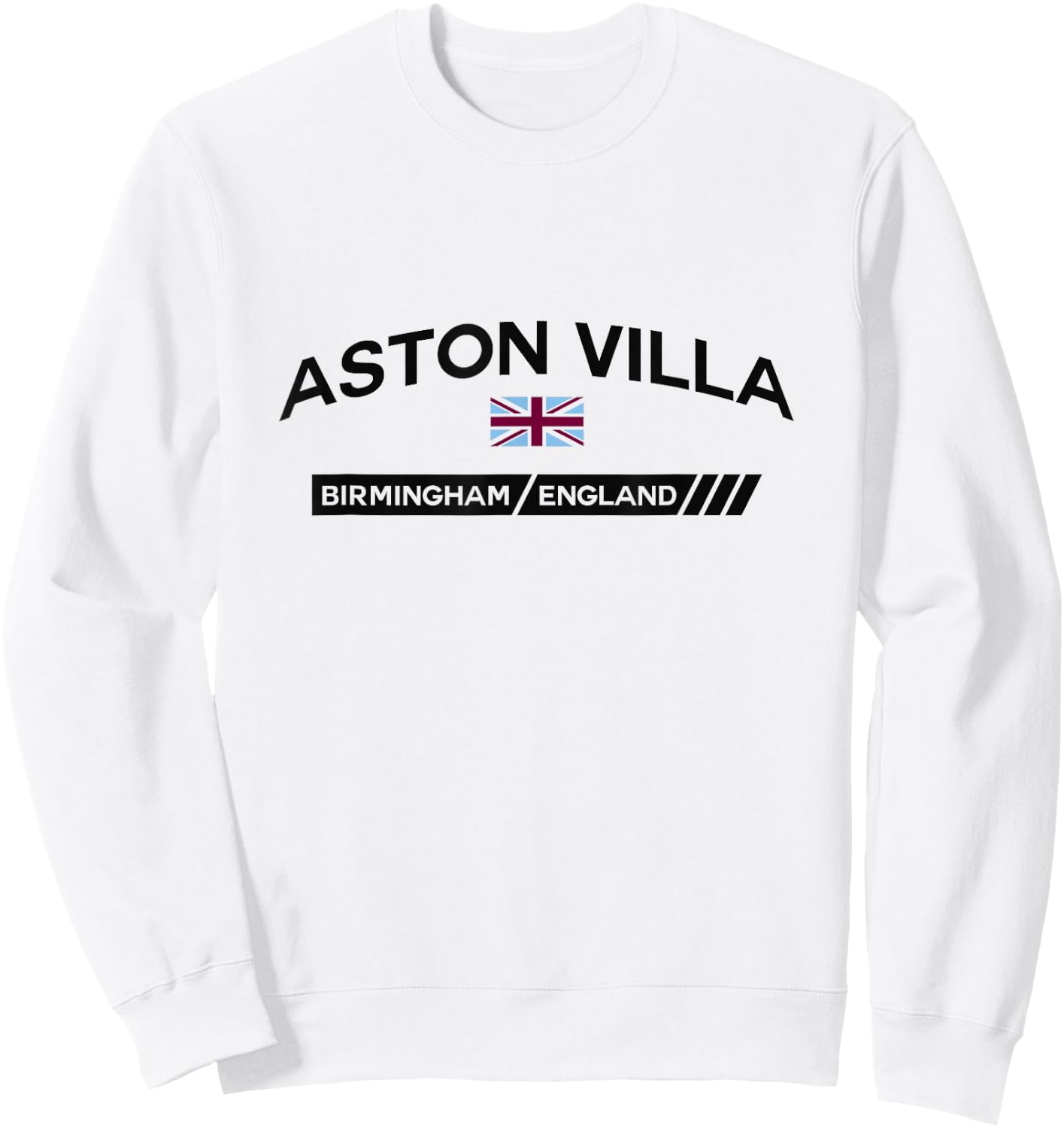 Aston Villa Town of Birmingham, England UK Sweatshirt - Sweatshirt | White