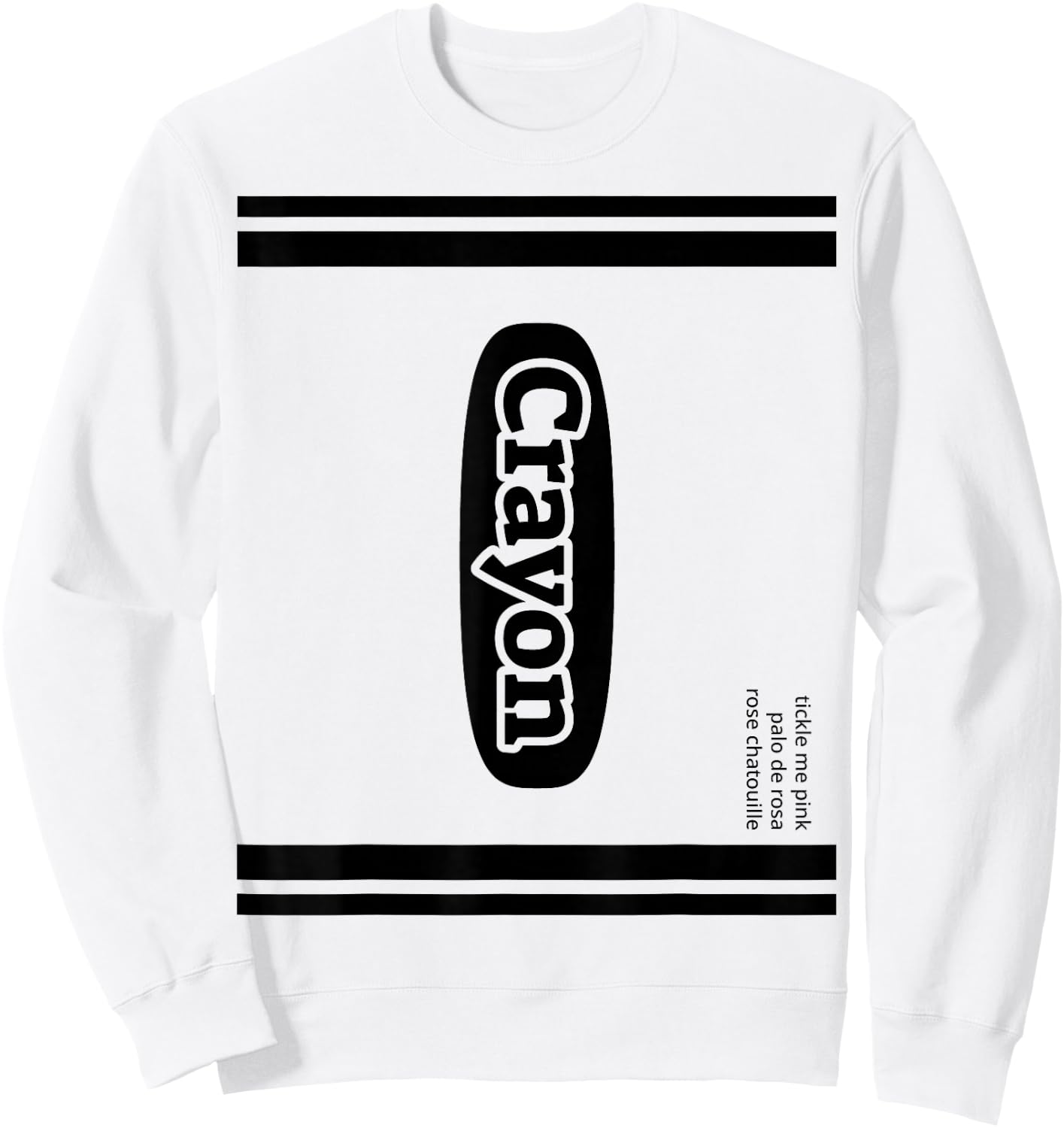 Crayon Tickle Me Pink Group Costume Sweatshirt - Sweatshirt | White