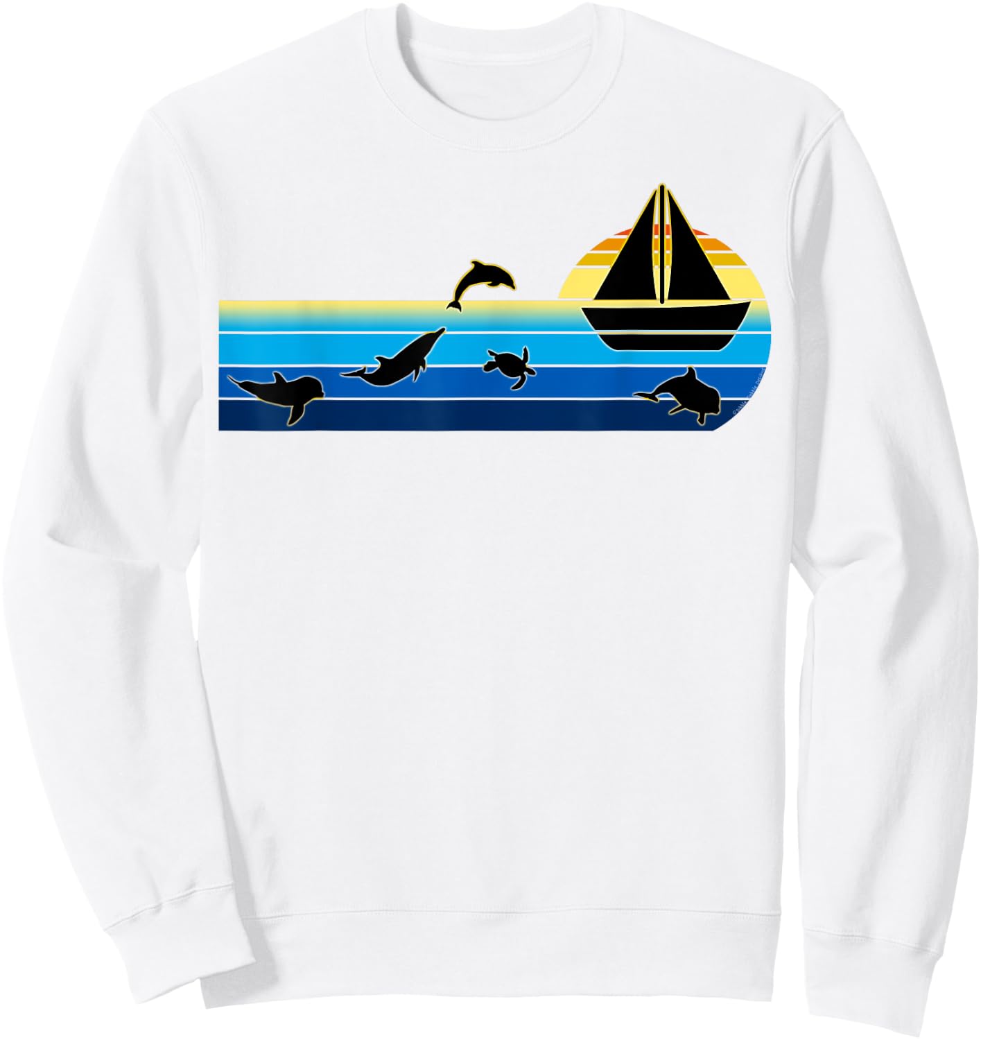 Beautiful Sunrise Sailboat - Sailing Sweatshirt - Sweatshirt | White