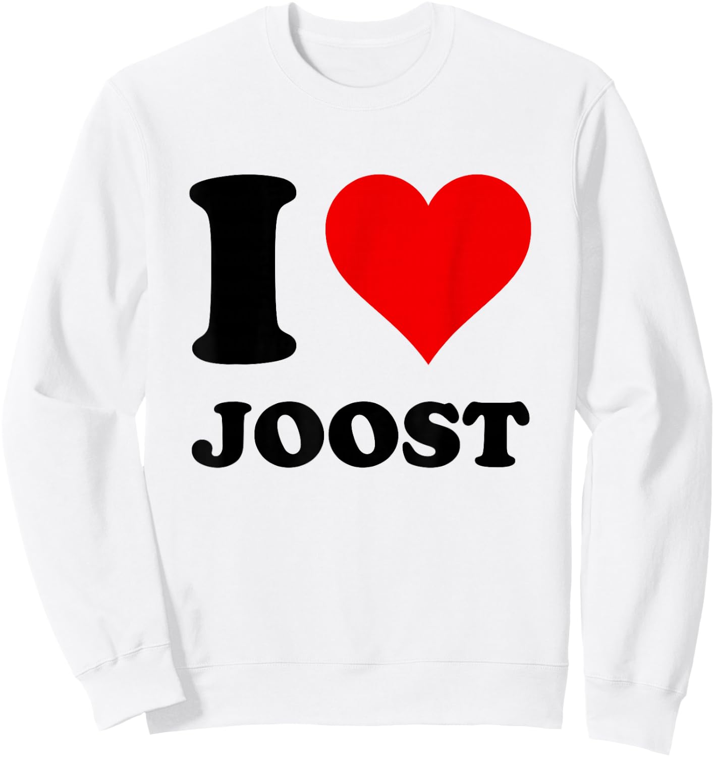 I Love Joost Sweatshirt - Sweatshirt | White