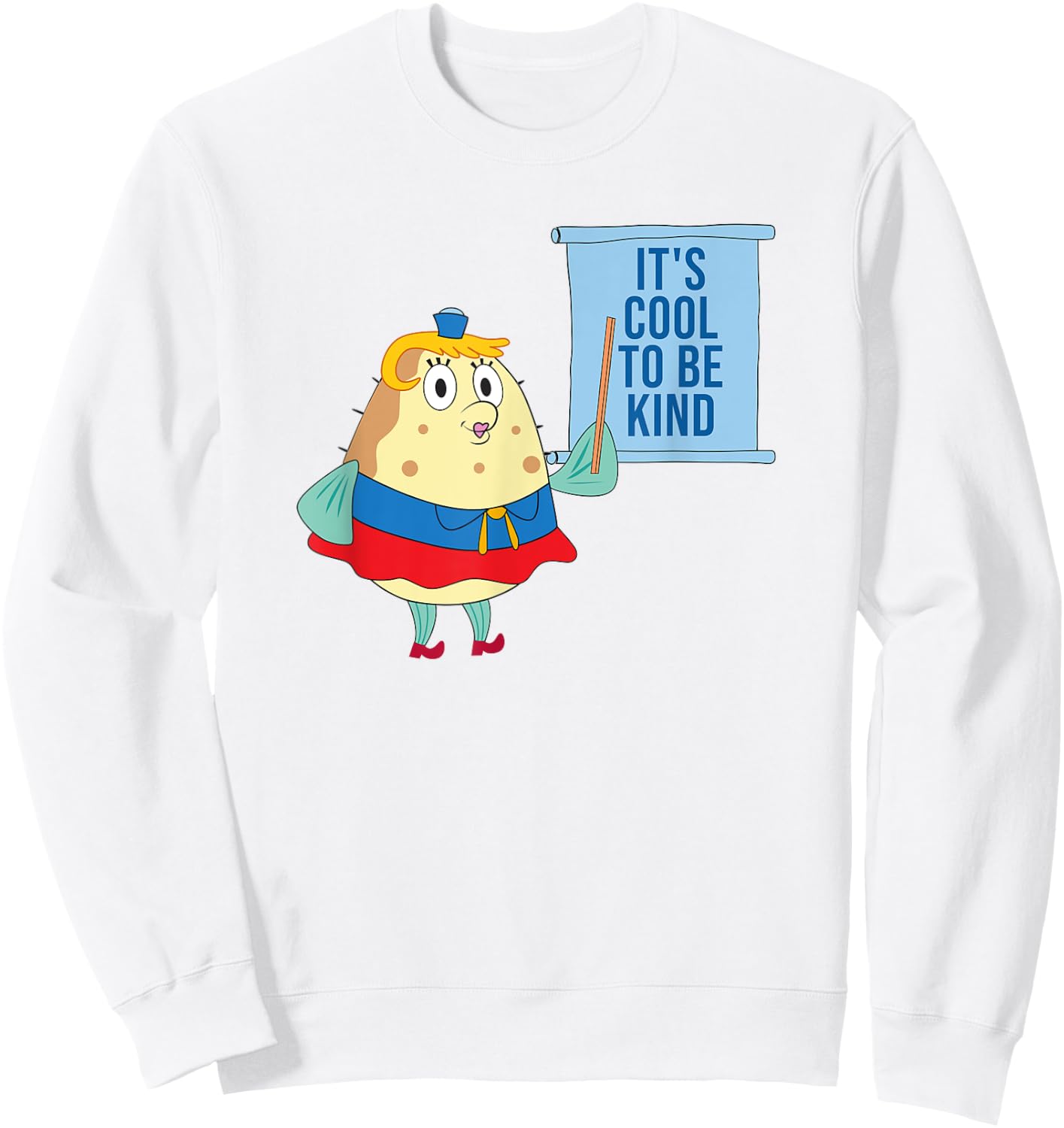 Mademark x SpongeBob SquarePants - Mrs. Puff - Kindness is Cool Sweatshirt - Sweatshirt | White