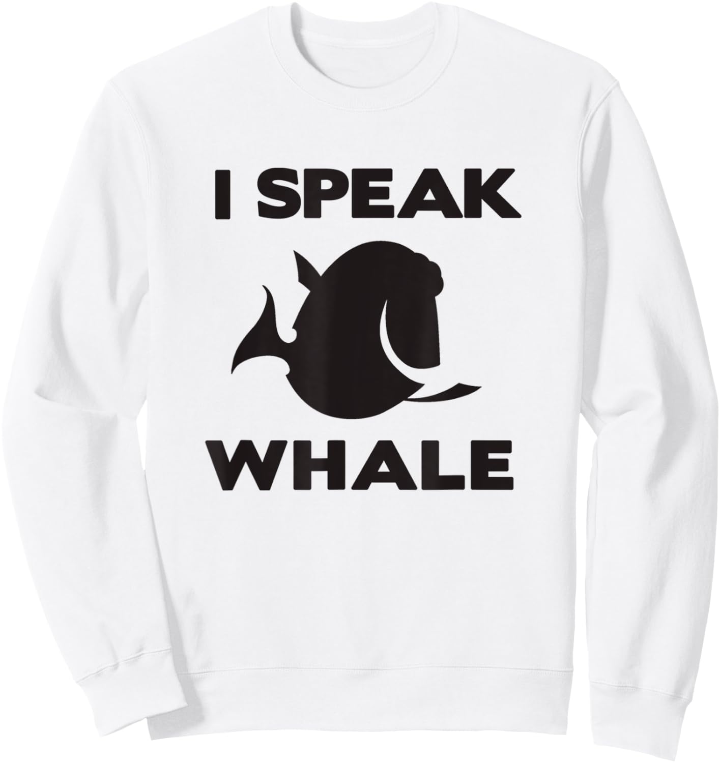 Disney Pixar Finding Nemo Dory I Speak Whale Distressed Logo Sweatshirt - Sweatshirt | White