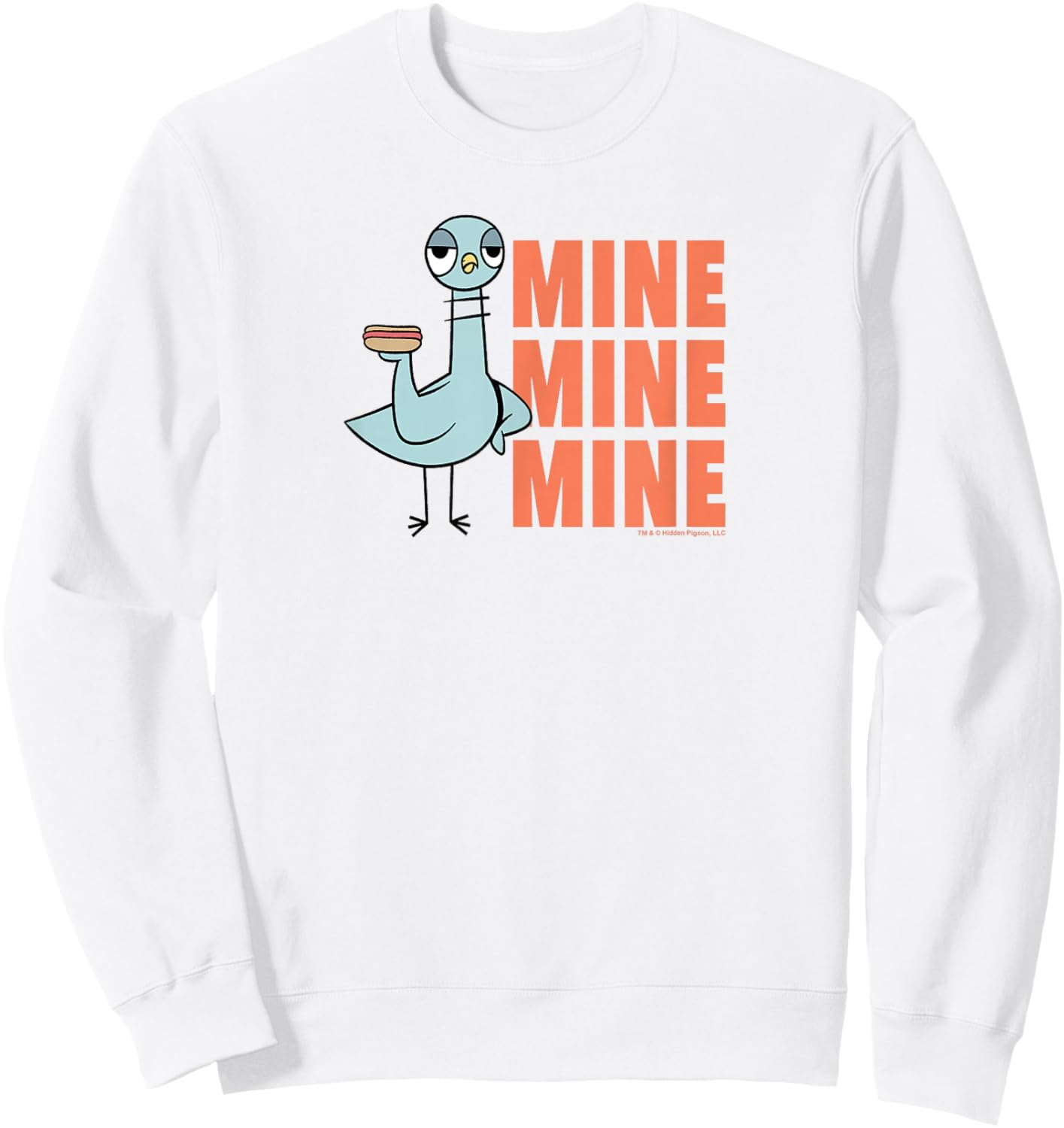 The Pigeon Hot Dogs Sweatshirt - Sweatshirt | White
