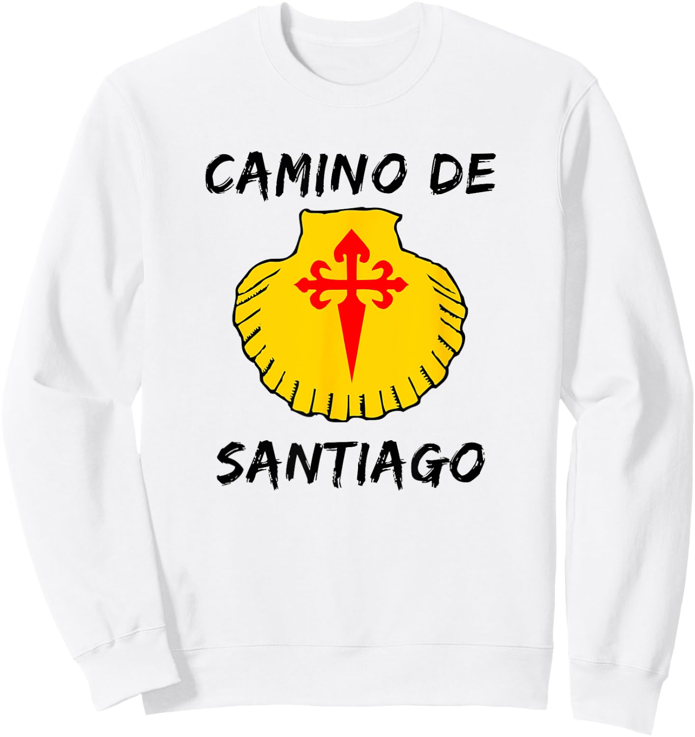 Camino de Santiago Compostela Spain Funny St James Way Gift Sweatshirt - Sweatshirt | White