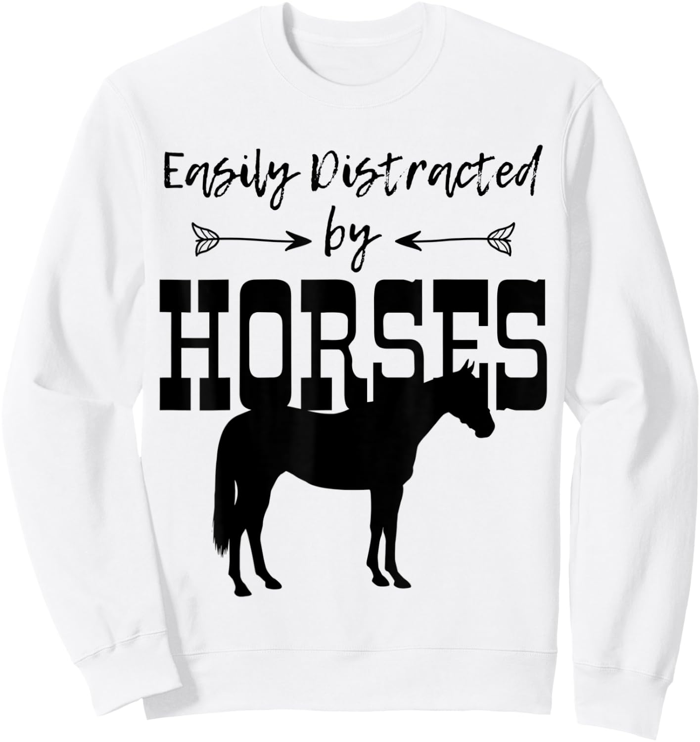 Horse Girl Sweatshirt - Sweatshirt | White