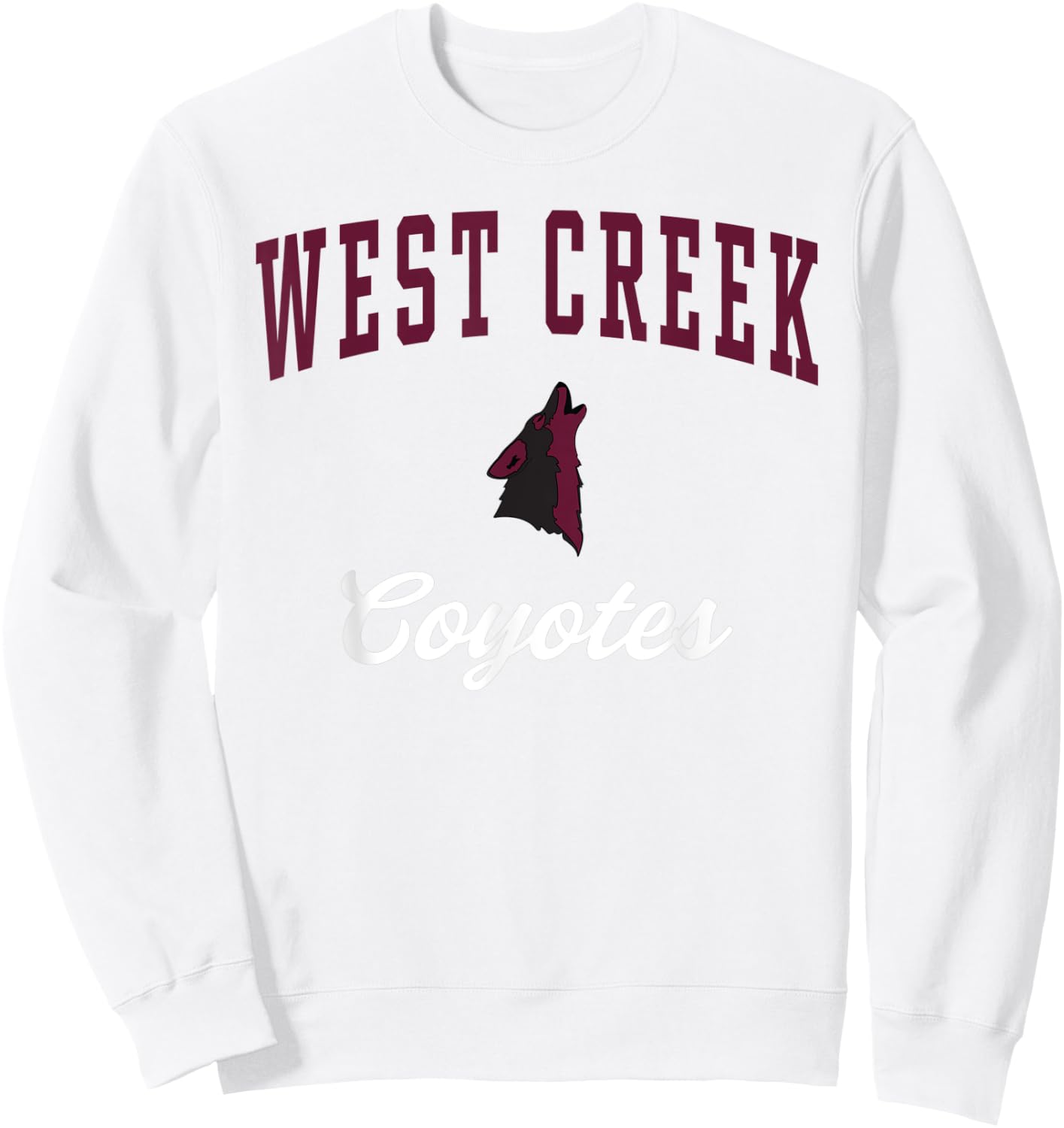 West Creek High School Coyotes Sweatshirt - Sweatshirt | White