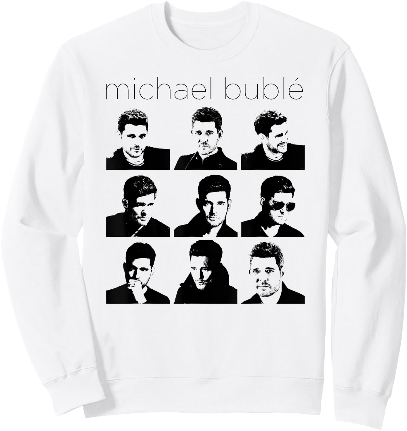 Michael Bublé Faces of Bublé Sweatshirt - Sweatshirt | White
