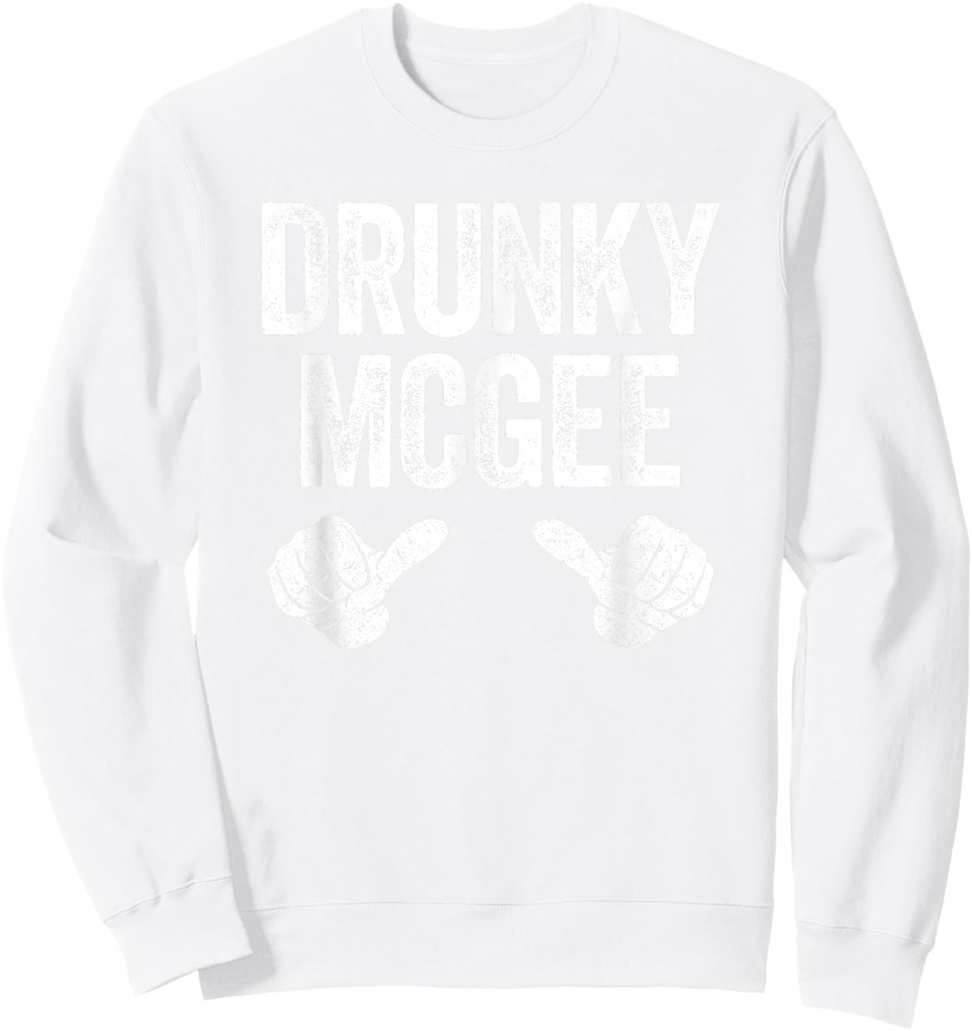Drunky Mcgee Shirt Couple Irish Men Women St Patrick Day Sweatshirt - Sweatshirt | White