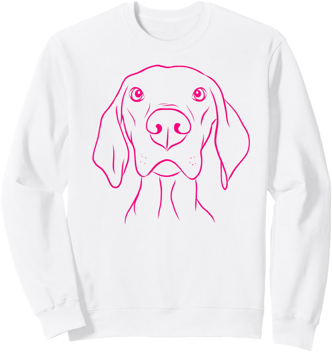 PABLO'S PAW PRINTS Vizsla Dog Lover - Grey, -Adult, Short Sleeve, Small, Classic Fit, Cotton 50% Polyester 50% Sweatshirt - Sweatshirt | White