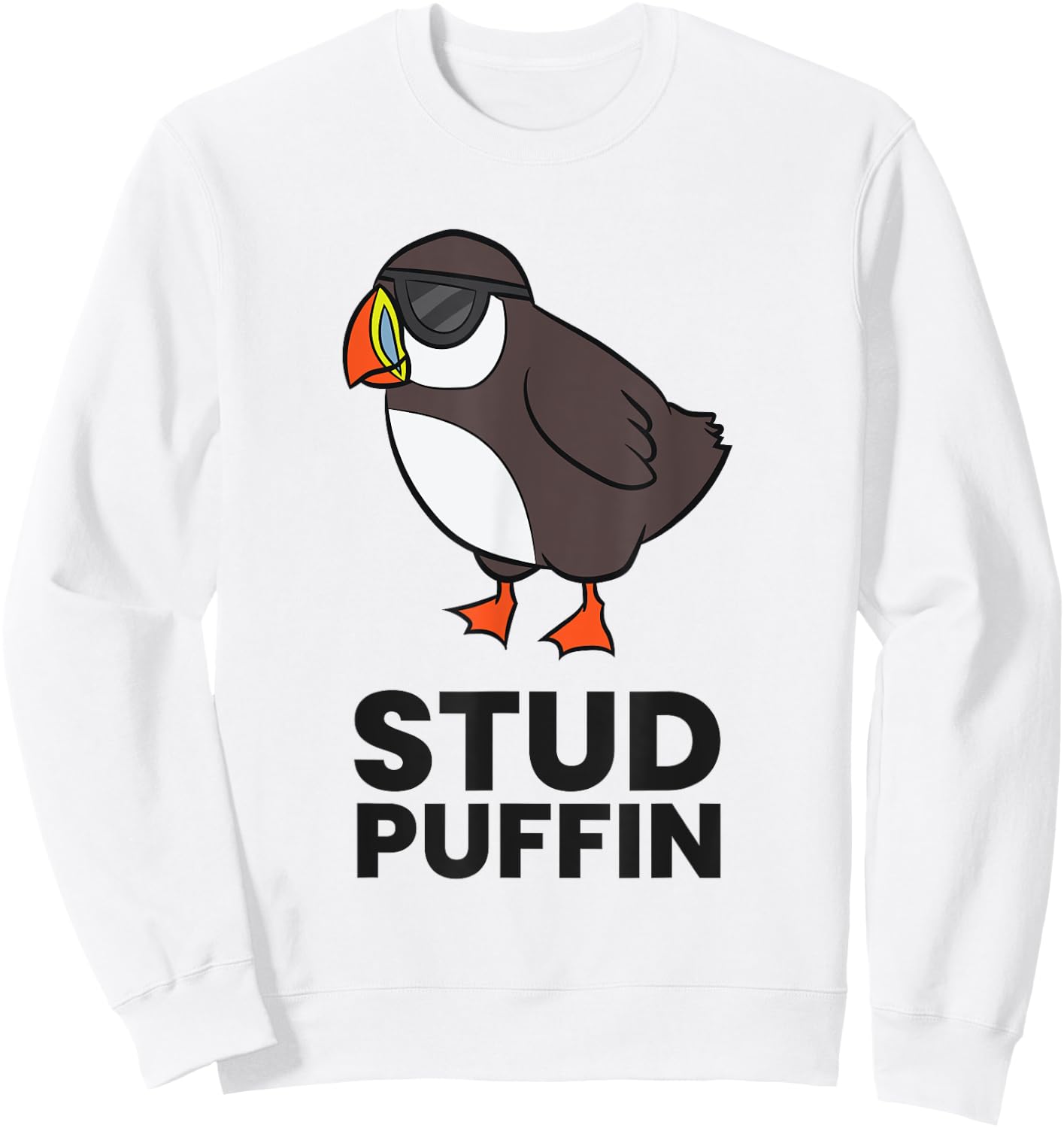 Stud Puffin Seabird Stuf Muffin Iceland Puffin Bird Sweatshirt - Sweatshirt | White