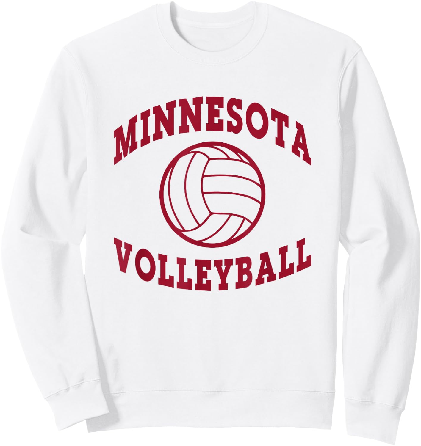 Minnesota Volleyball Deez -Adults Grey Small Volleyball Sweatshirt - Sweatshirt | White