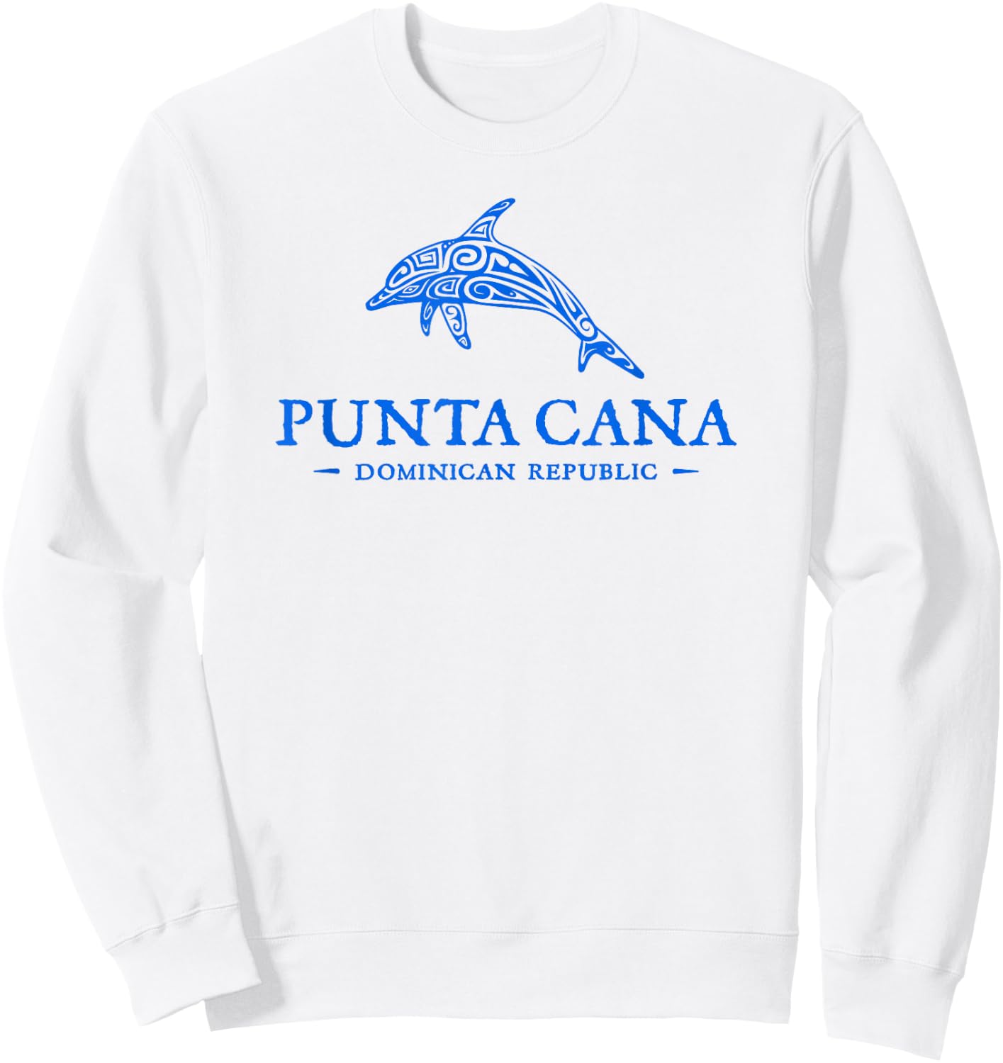 Punta Cana Dominican Republic Dolphin Boys Girls Souvenir Sweatshirt - Sweatshirt | White