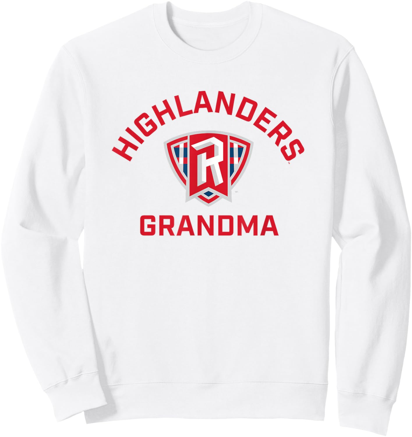 Radford University Highlanders Arched Grandma Sweatshirt - Sweatshirt | White