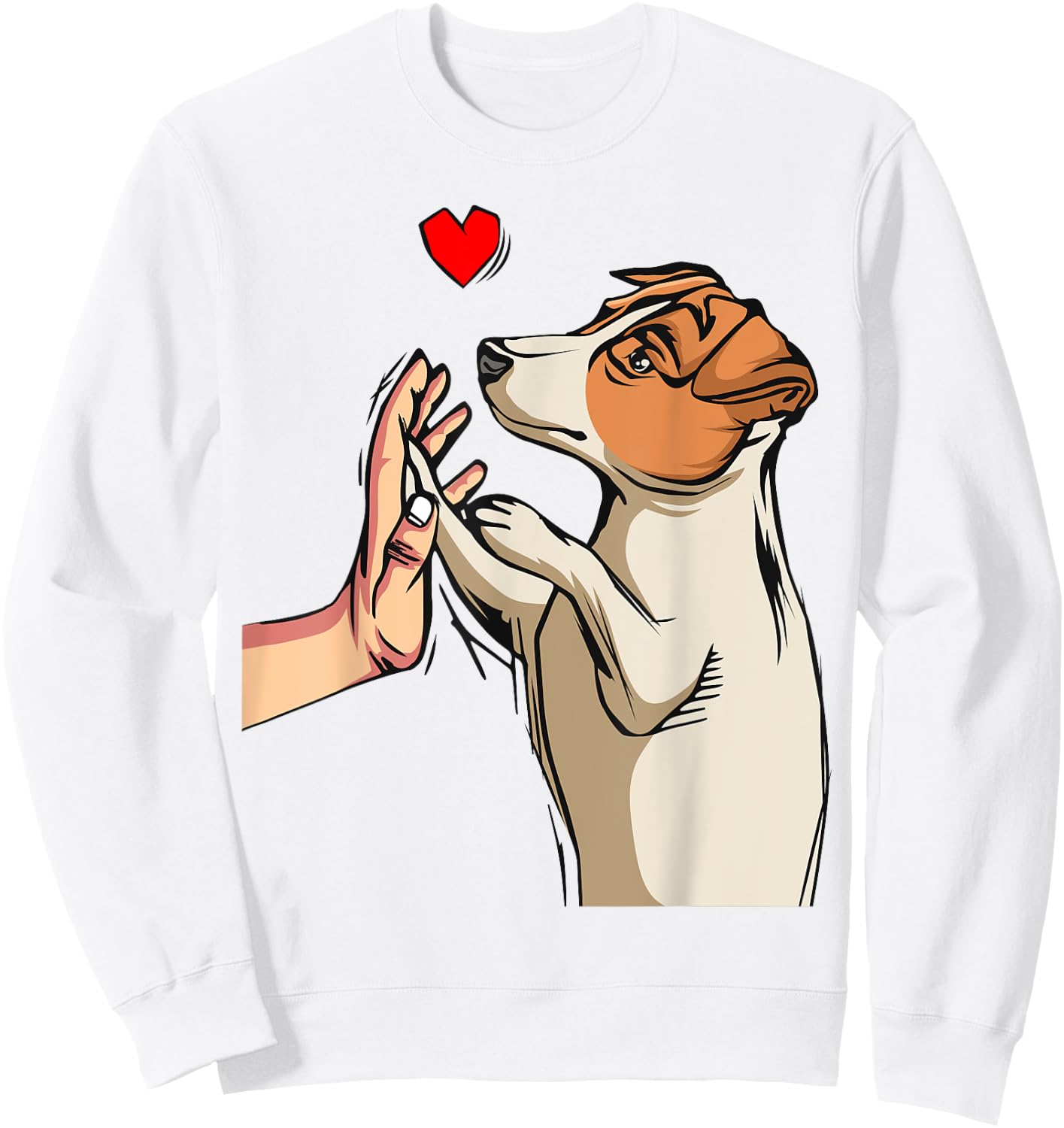 Jack Russell Terrier Love Dog Mom Funny Girls Gift Sweatshirt - Sweatshirt | White
