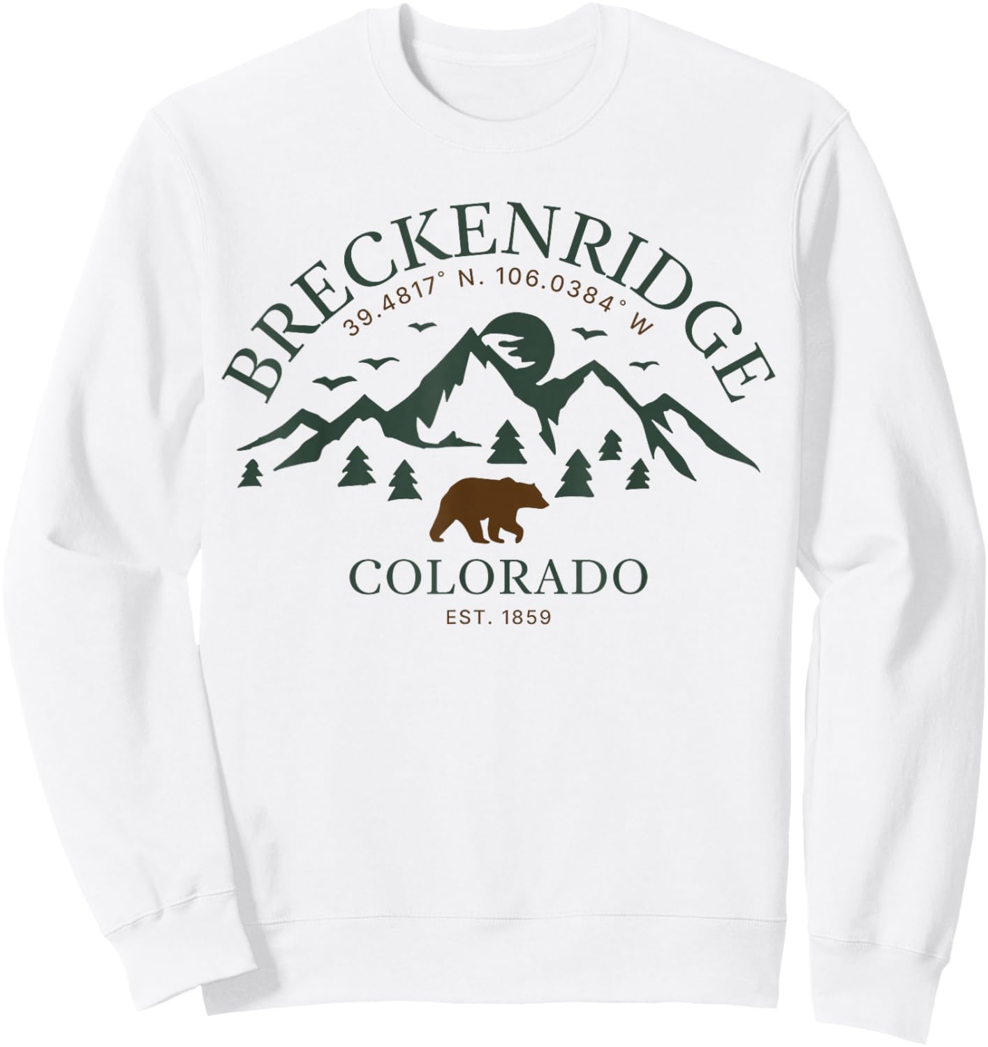 Breckenridge Colorado Sweatshirt - Sweatshirt | White