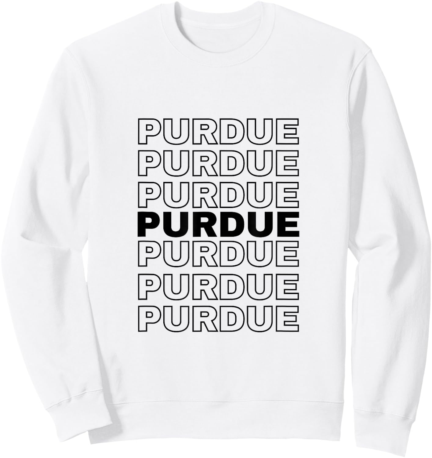 PURDUE Proud Family Retro Reunion Last Name Surname Sweatshirt - Sweatshirt | White