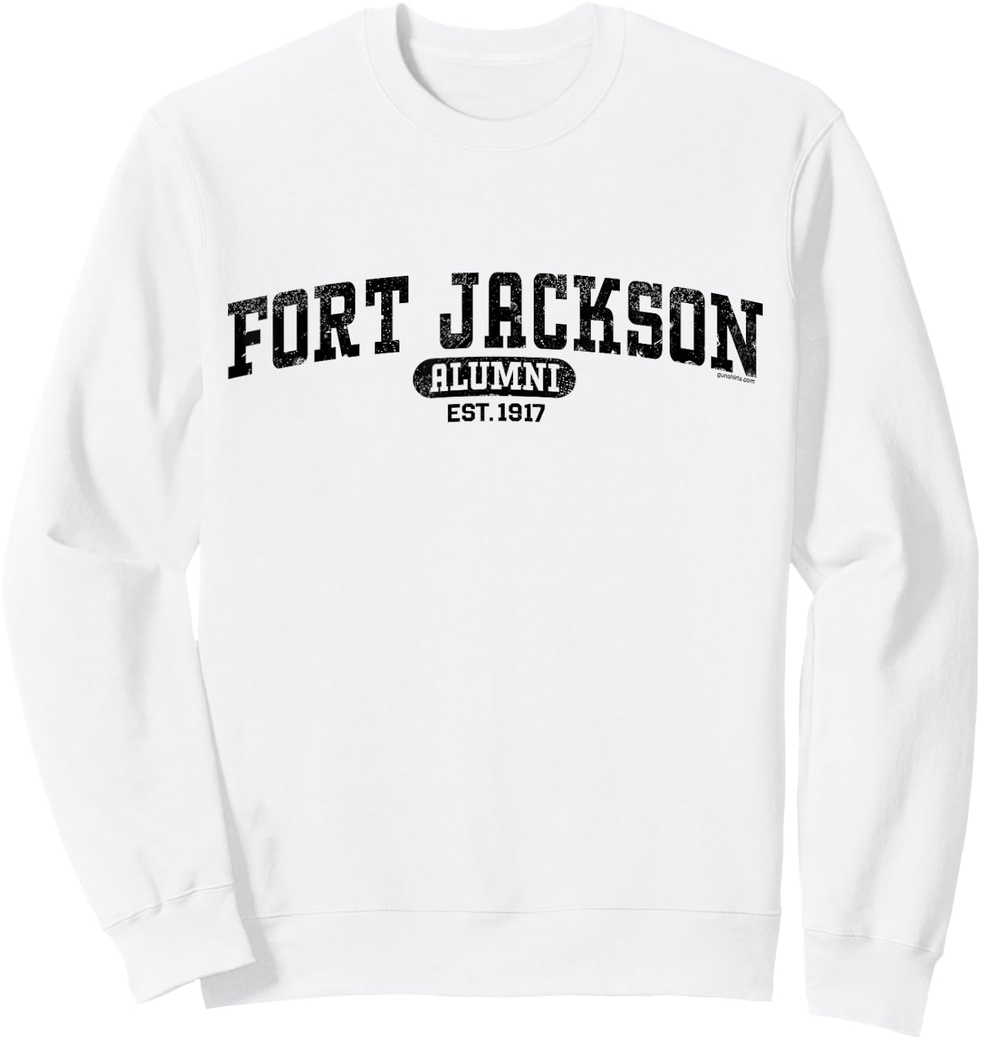 Fort Jackson Alumni (Retro) - South Carolina Sweatshirt - Sweatshirt | White