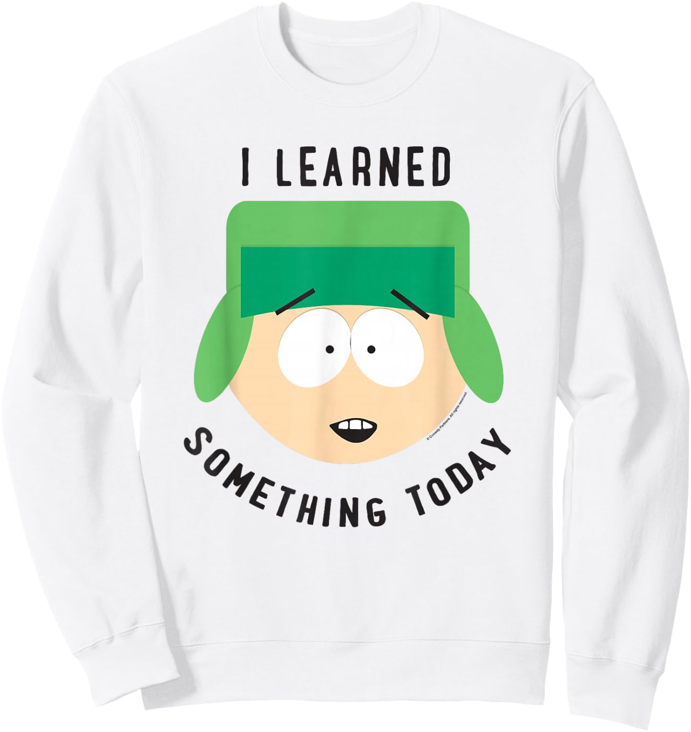 South Park Kyle I Learned Something Today Sweatshirt - Sweatshirt | White