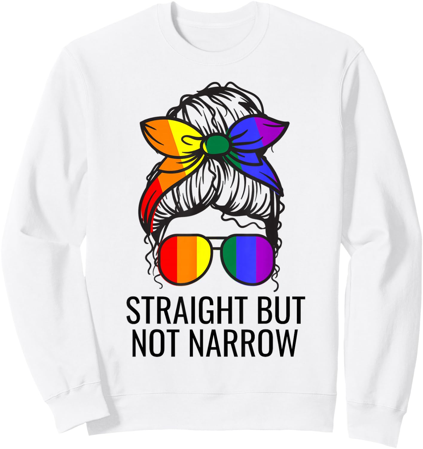 Straight But Not Narrow Proud Ally Sweatshirt - Sweatshirt | White