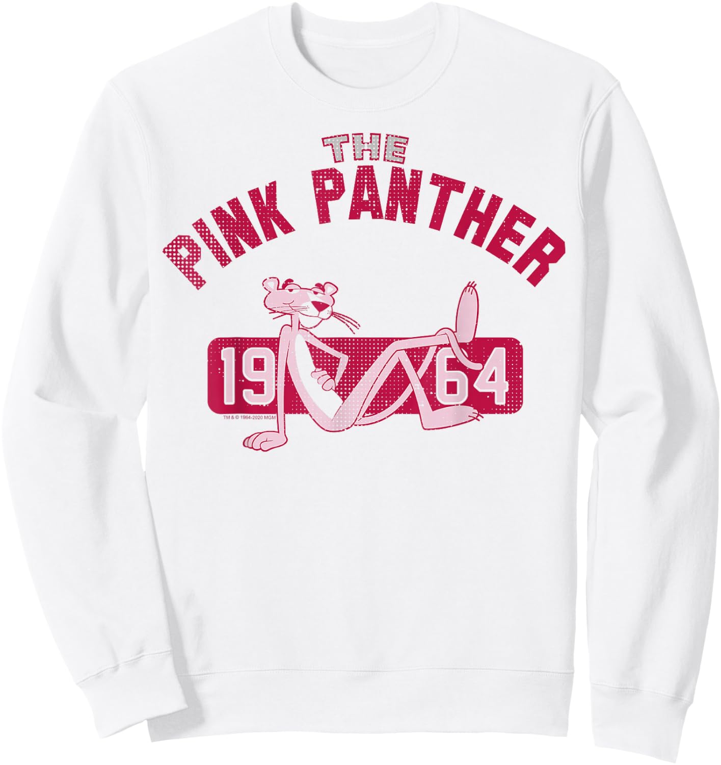 The Pink Panther 1964 Collegiate Sweatshirt - Sweatshirt | White