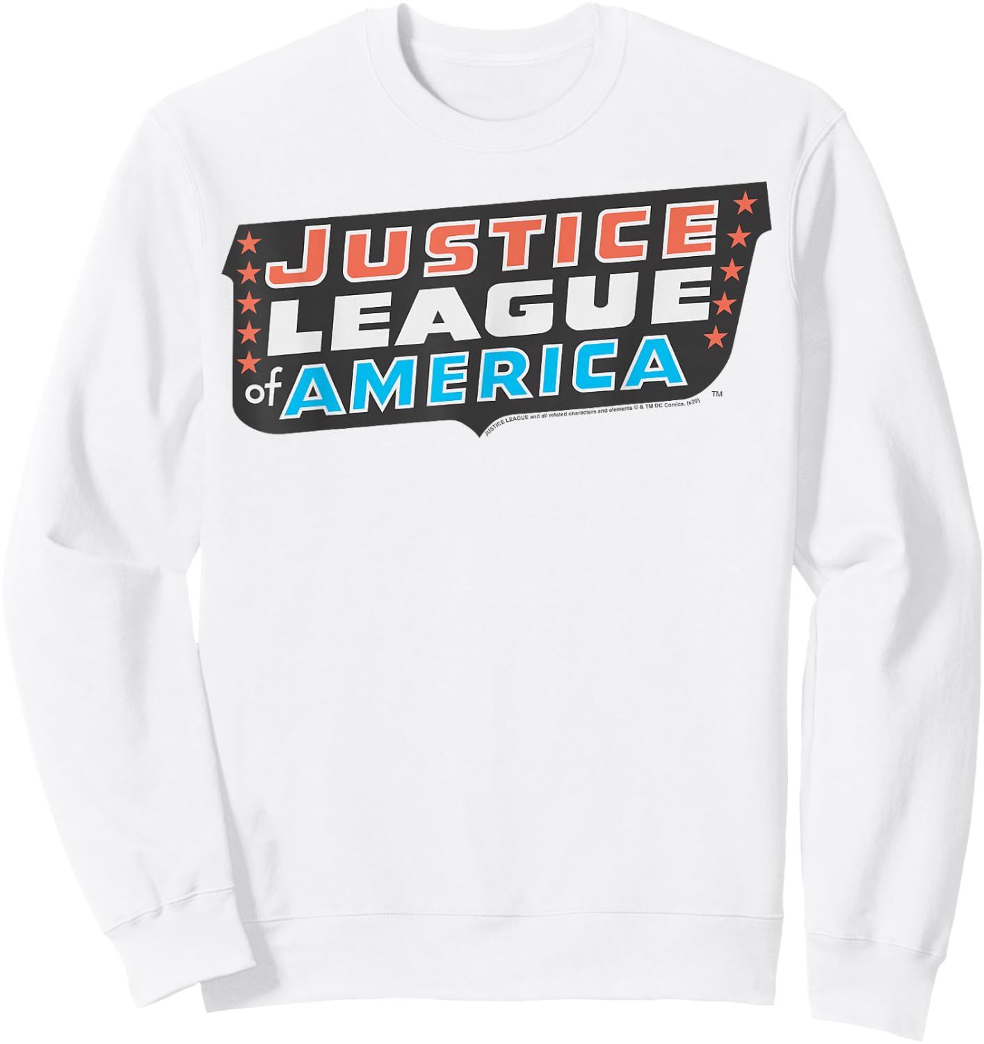 DC Comics Justice League of America Logo Sweatshirt - Sweatshirt | White