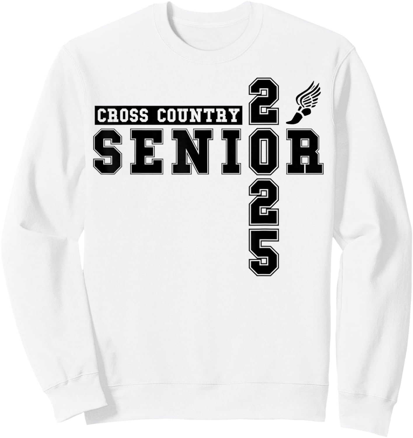 Cross Country Senior Night Senior 2025 Graduation Party 38 Sweatshirt - Sweatshirt | White