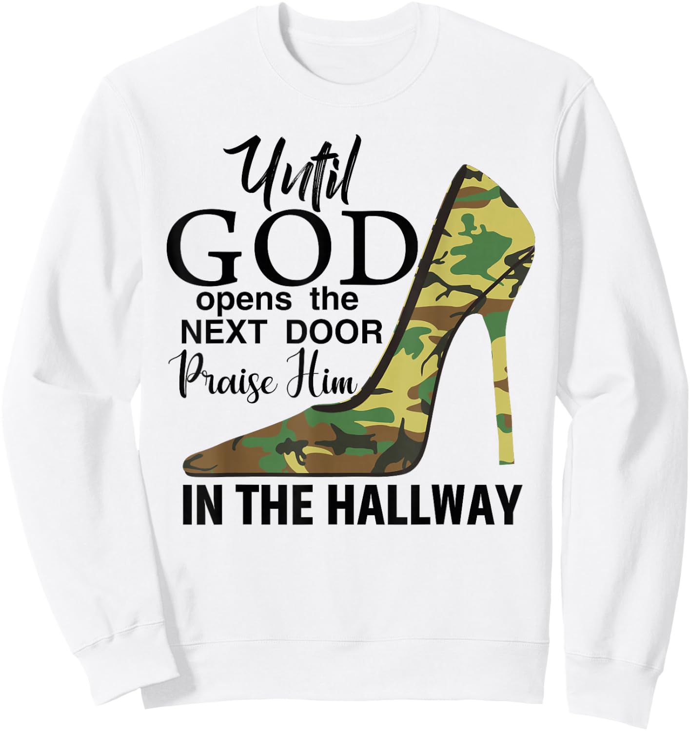 Mom Faith Based Apparel Plus Size Girl Novelty Christian Sweatshirt - Sweatshirt | White